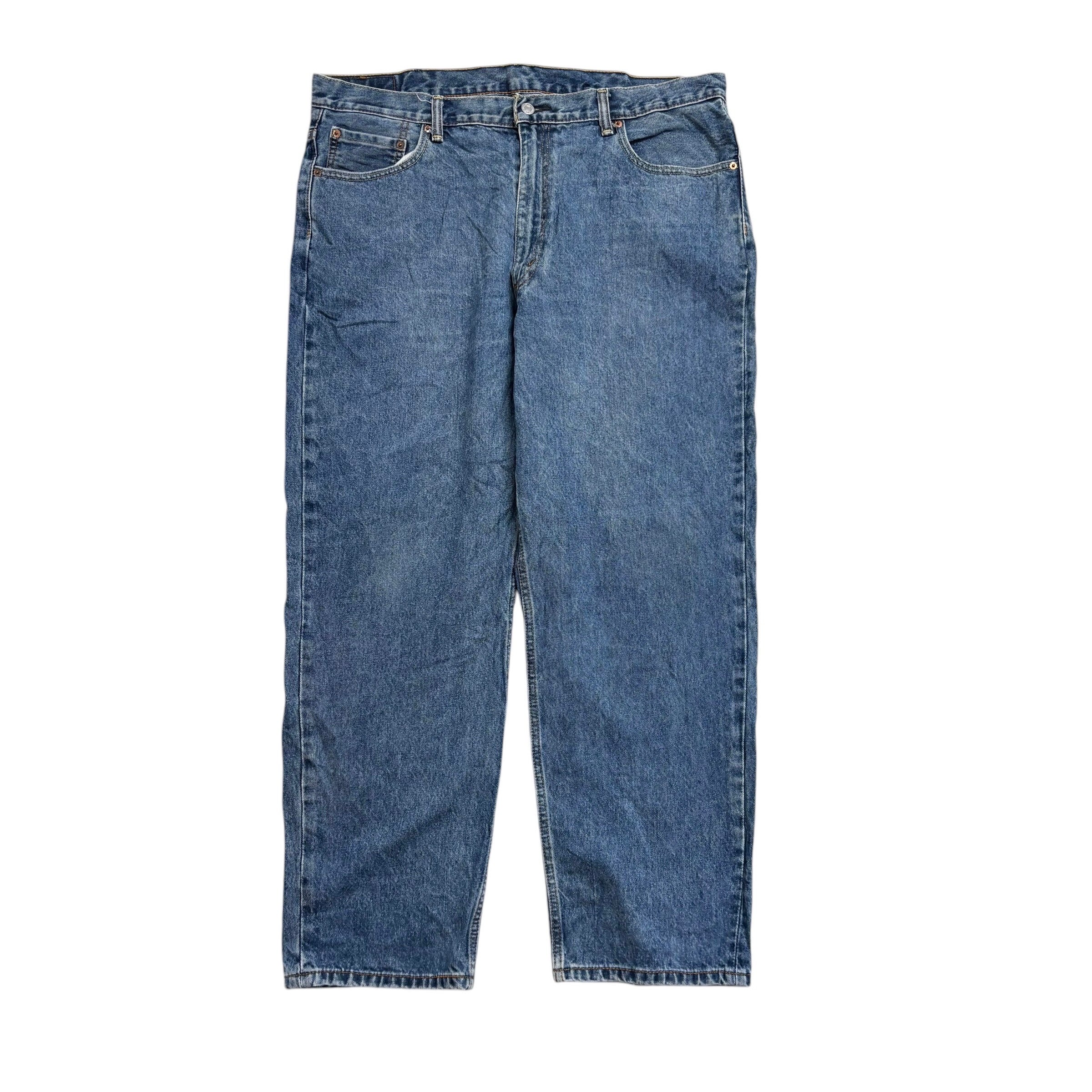 Levis 550 Jeans W40 L30 Mens Mid Blue Baggy Relaxed Straight Fit Denim (E)