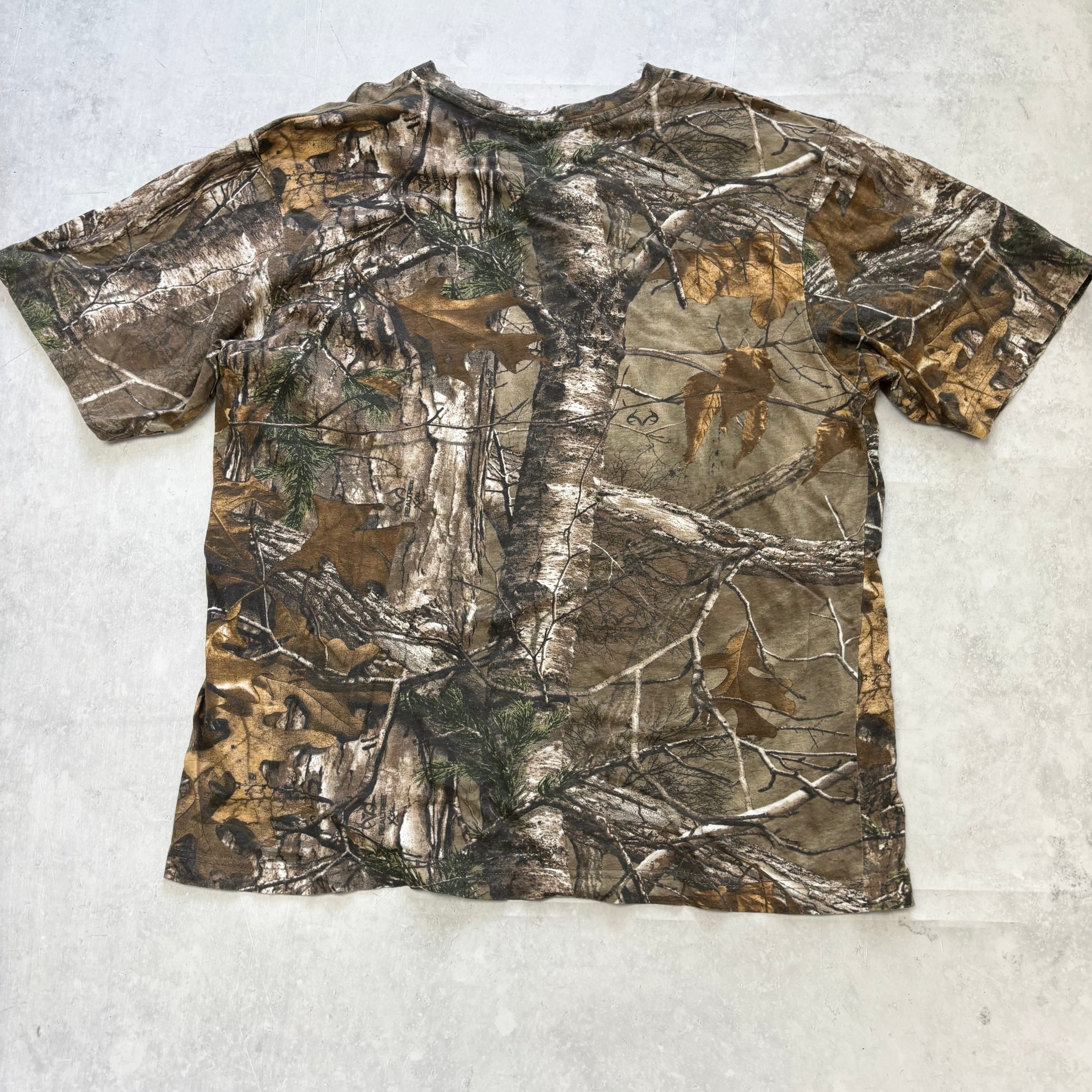 RealTree T Shirt Mens Large Camo Y2K Hunting Short Sleeve (E)