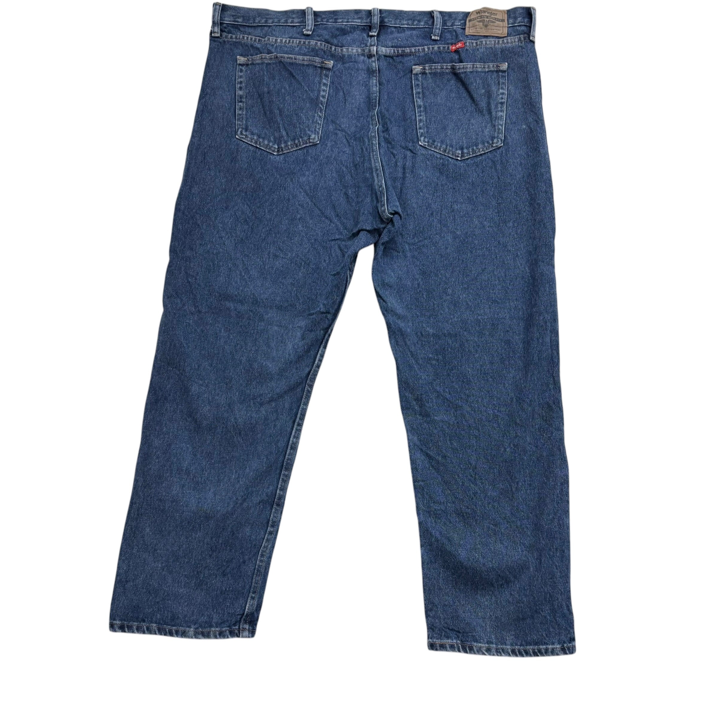 Wrangler Jeans W44 L30 Mens Mid Blue Baggy Relaxed Straight Fit Denim (E)