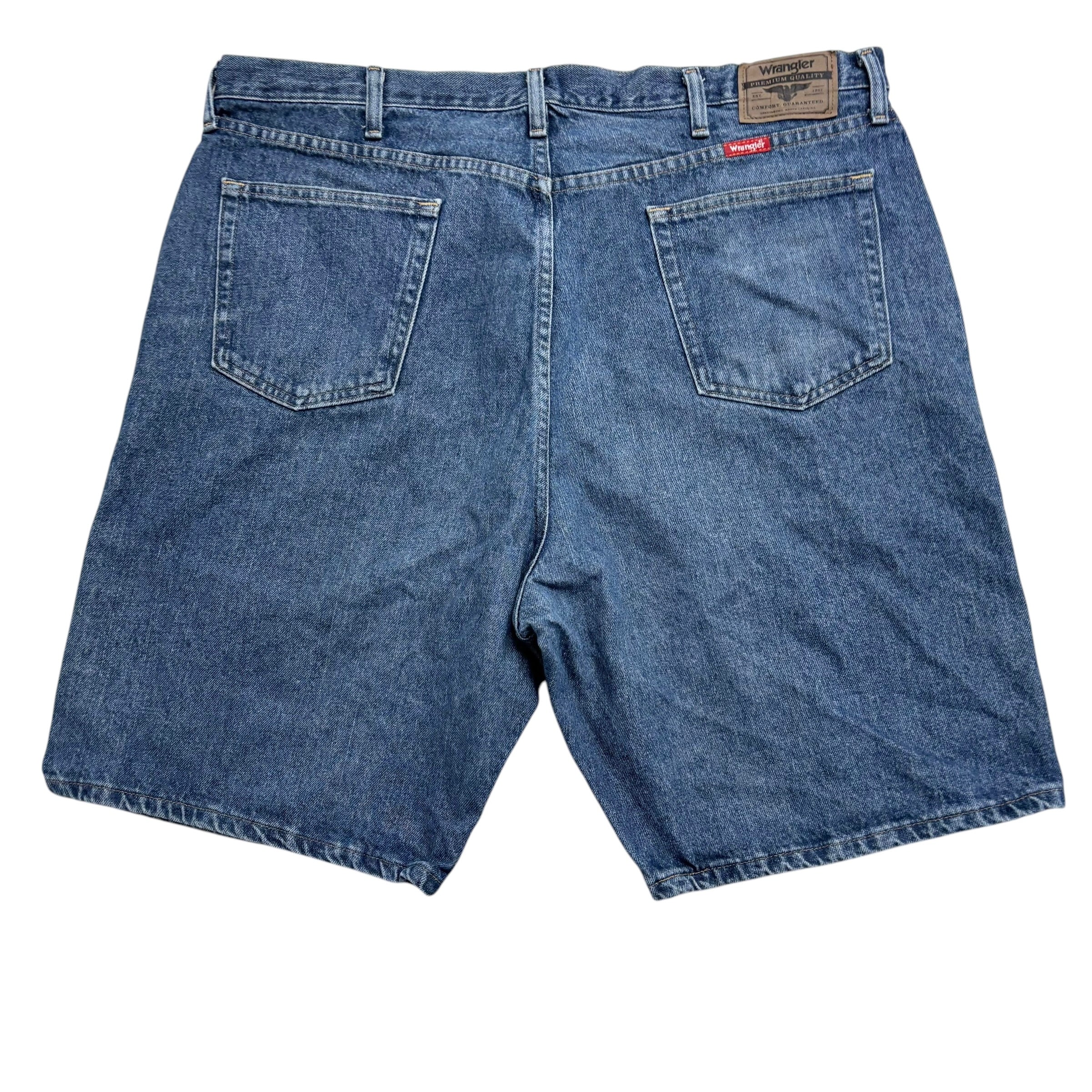 Wrangler Baggy Jorts W42 Mens Denim Shorts Mid Blue Relaxed Fit