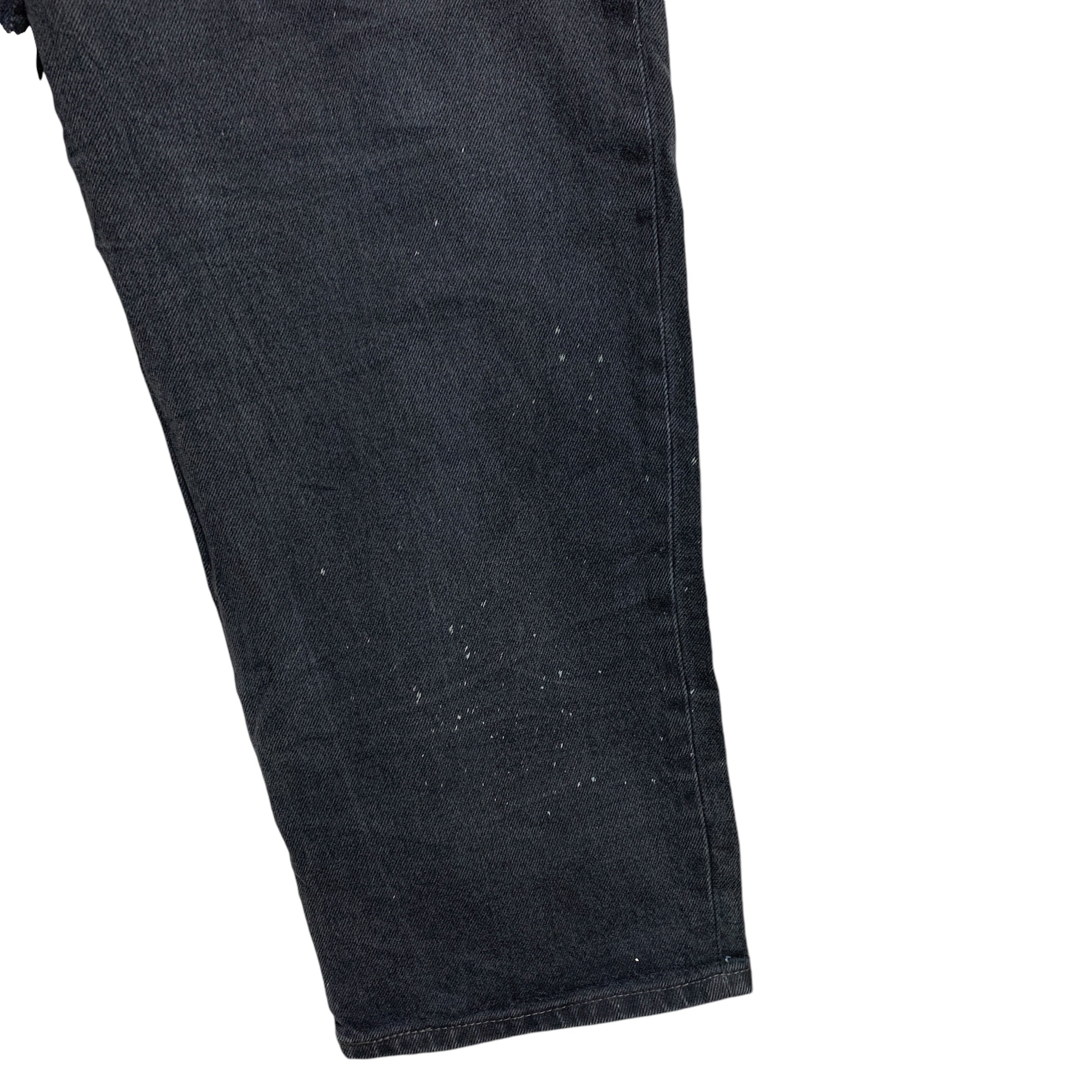 Levis 550 Jeans W46 L30 Mens Black Baggy Relaxed Straight Fit Denim