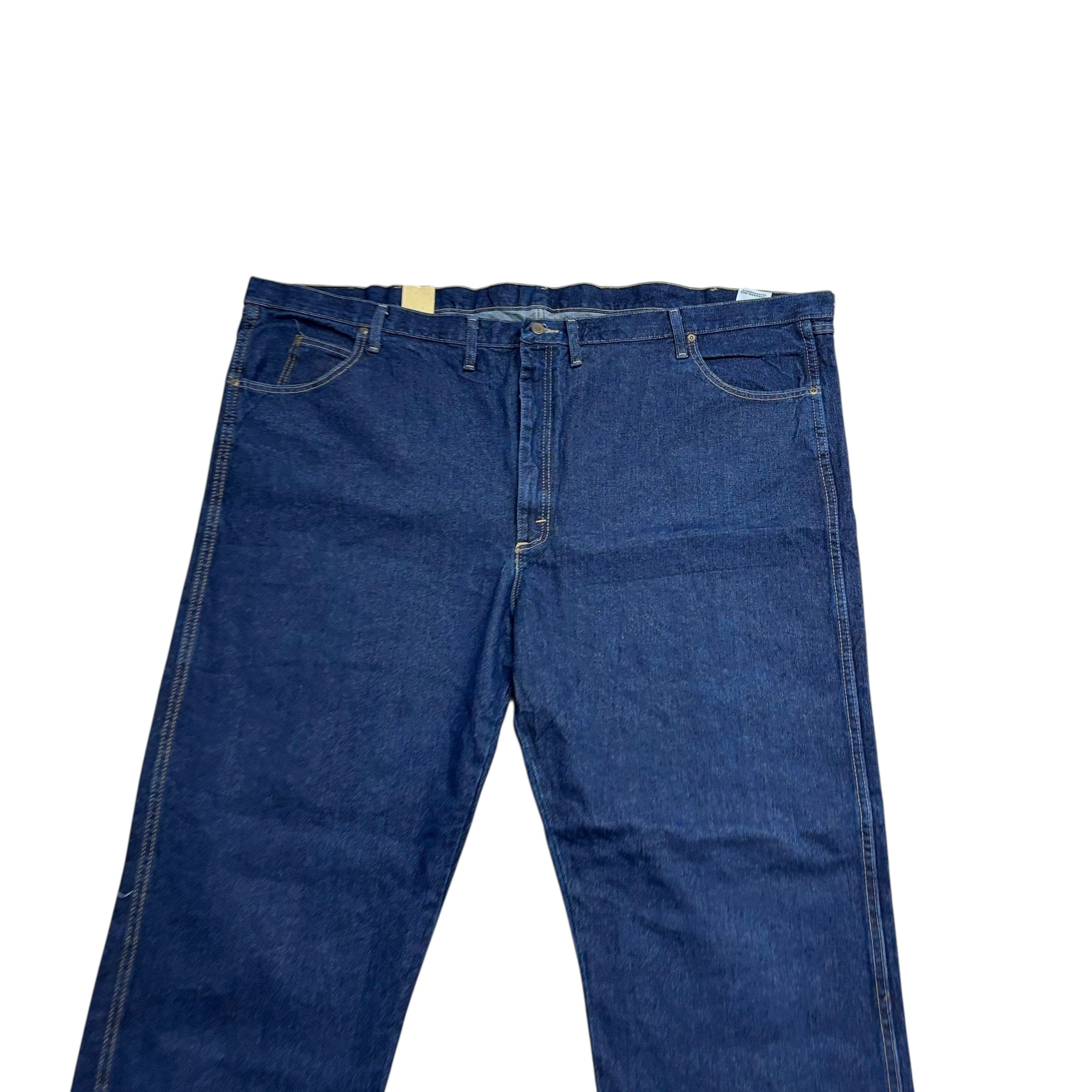 Wrangler Jeans W56 L34 Mens Dark Blue Relaxed Straight Fit Denim (E)
