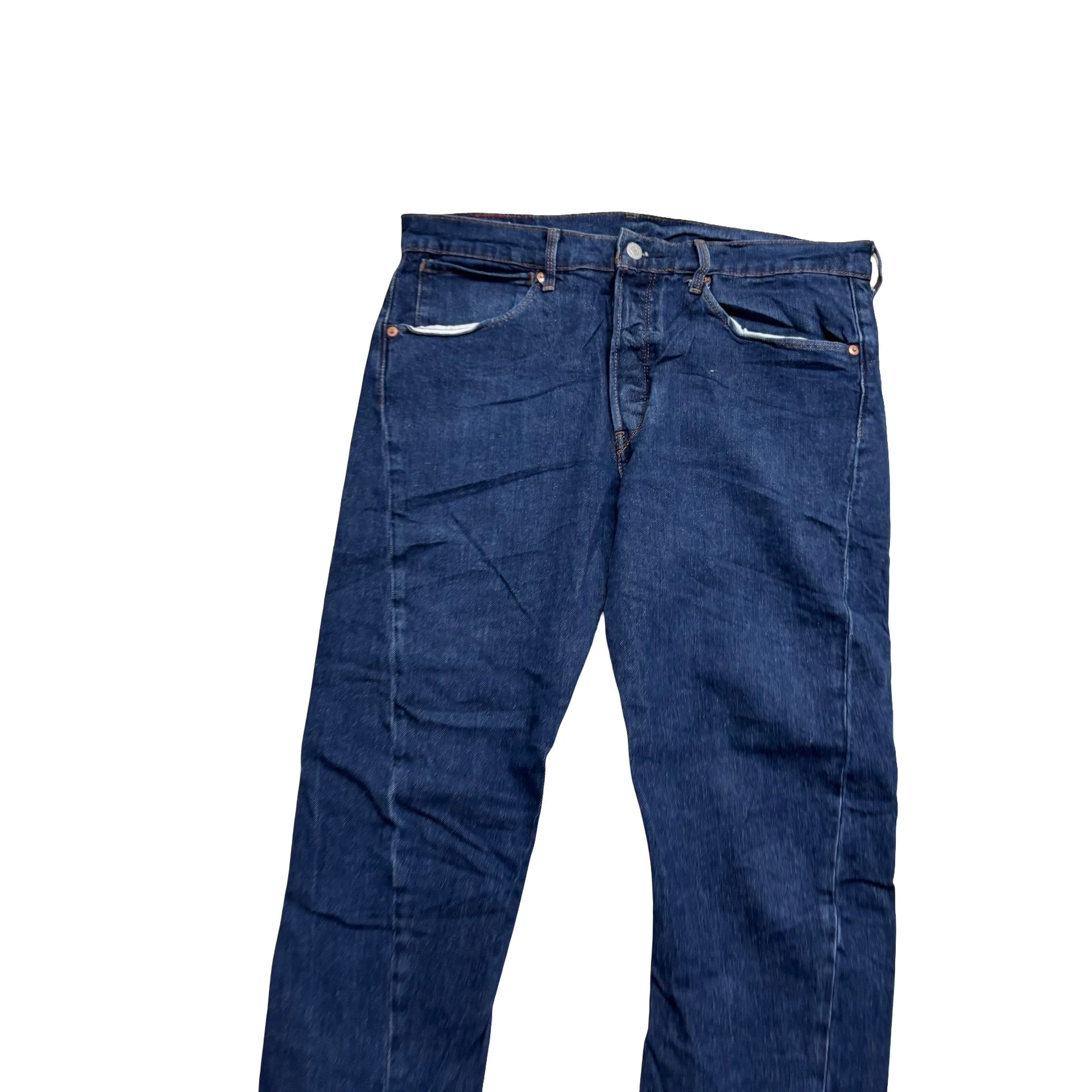 Levis 502 Engineered Jeans W33 L30 Mens Dark Blue Twisted Tapered Stretch (E)