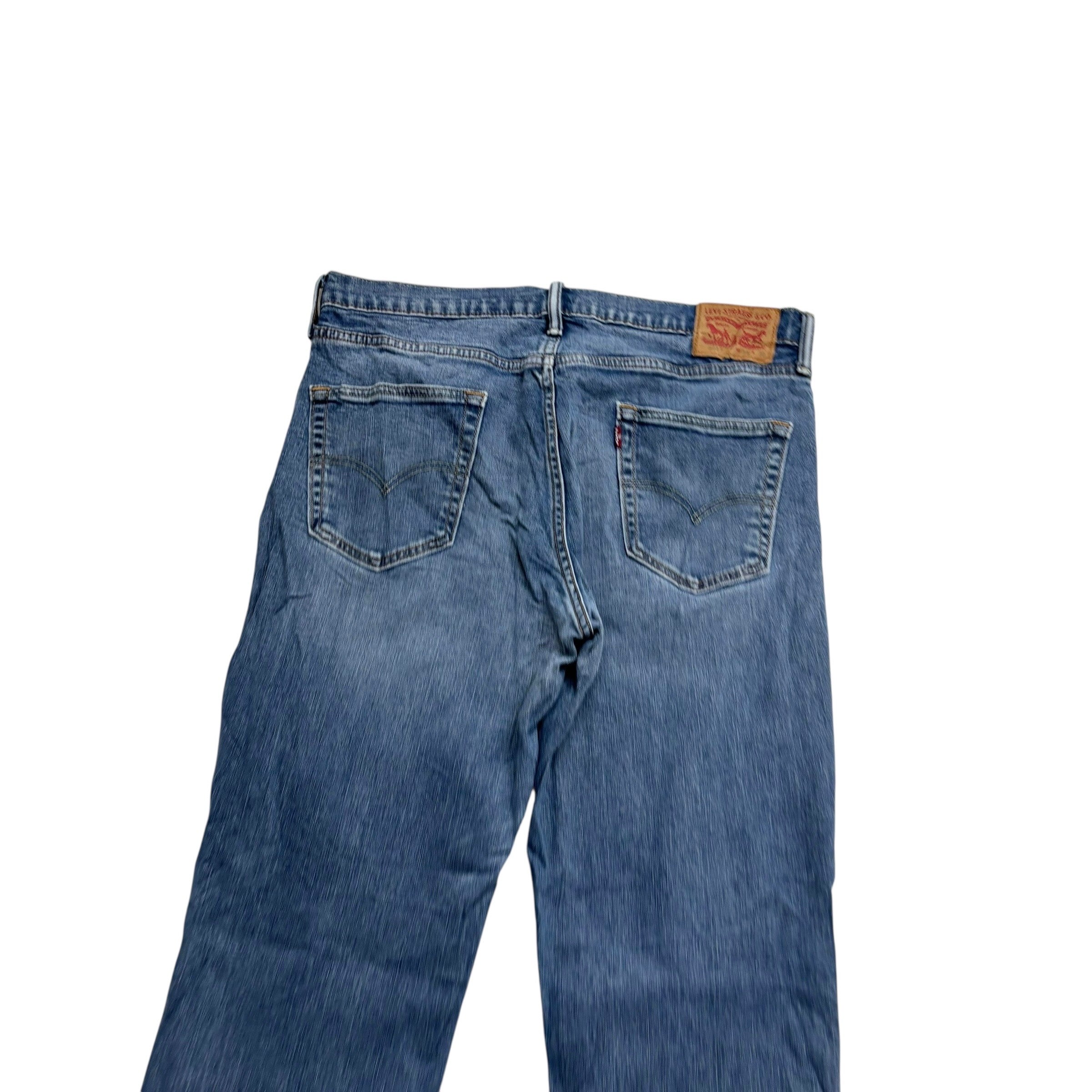 Levis 541 Jeans W34 L30 Mens Mid Blue Athletic Tapered Fit Stretch Denim