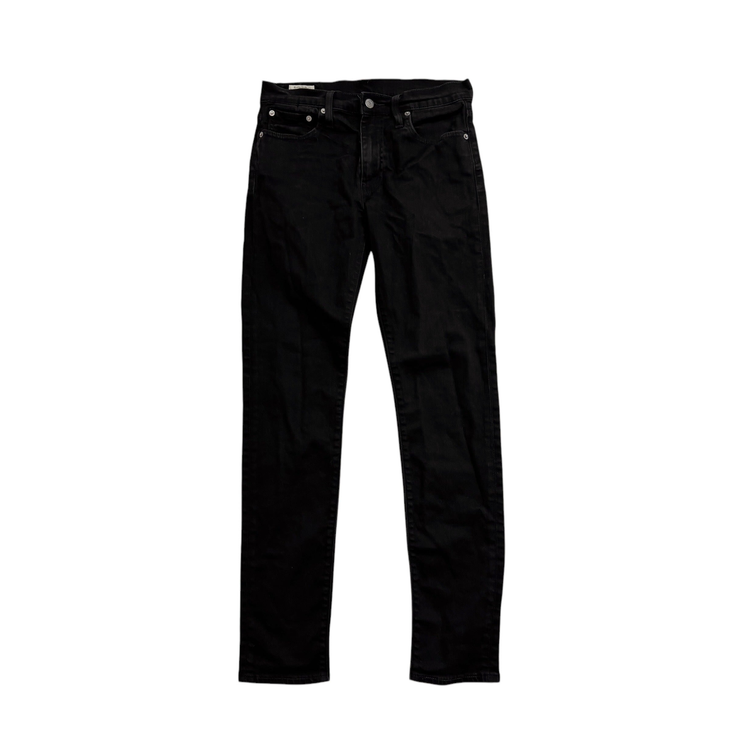 Levis 512 Jeans W29 L32 Mens Black Slim Tapered Fit Stretch Premium Denim (E)