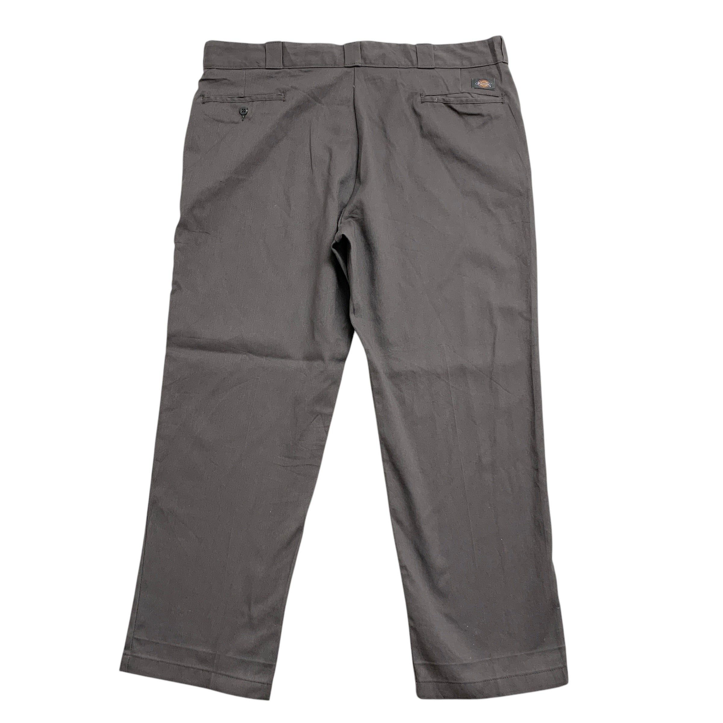 Dickies 874 Trousers W42 L30 Mens Grey Pants Original Straight Fit Workwear