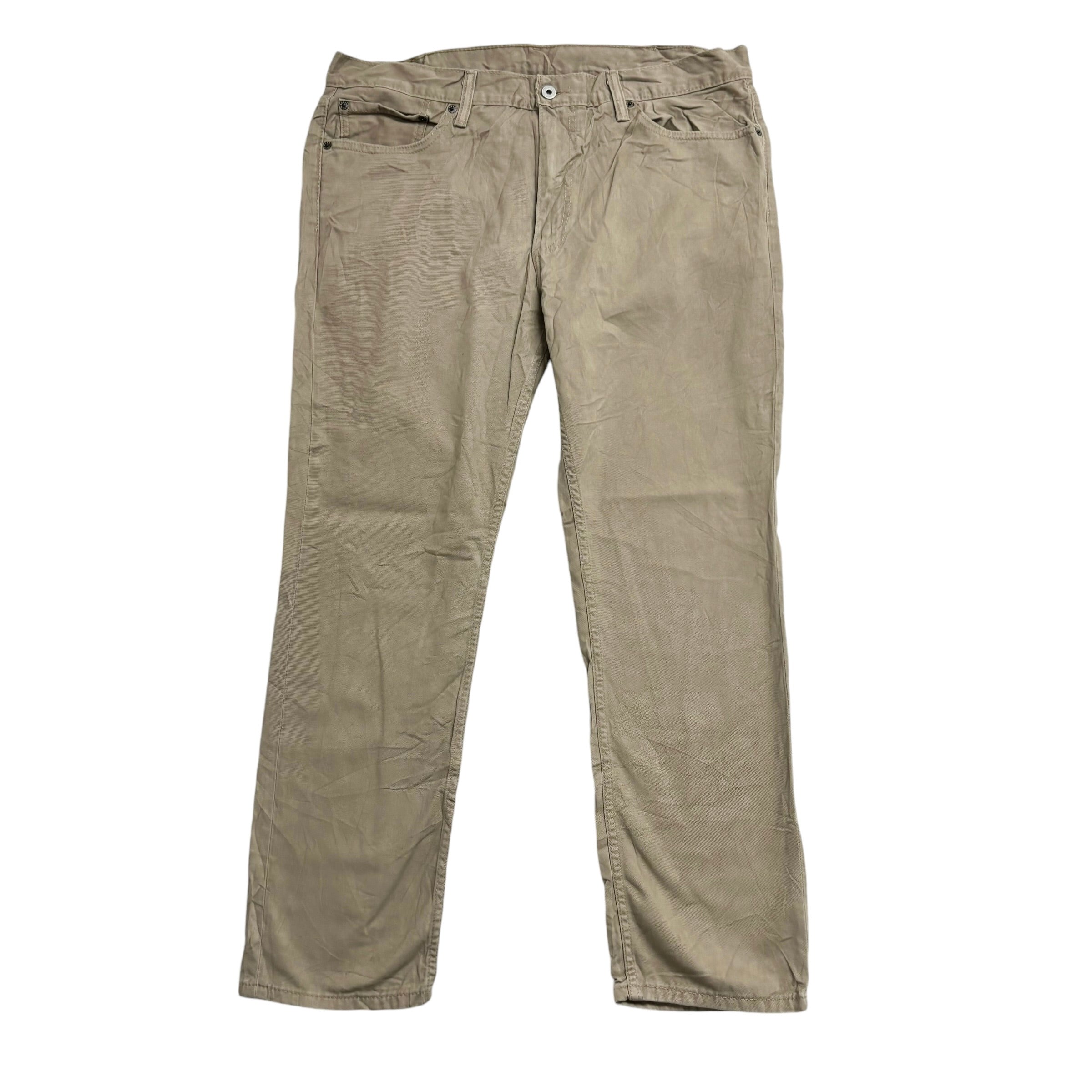 Levis 511 Trousers W38 L30 Mens Beige Tan Slim Fit Cotton Pants