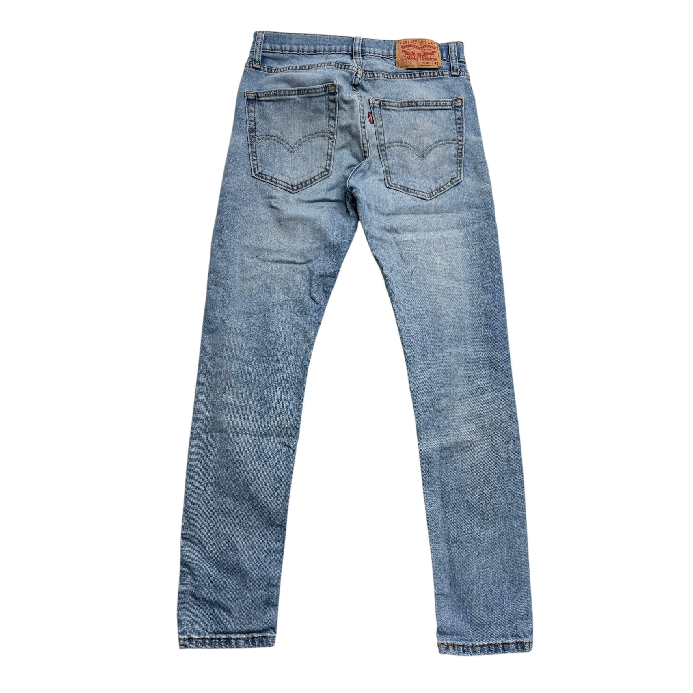 Levis 512 Jeans W29 L31 Mens Light Blue Slim Tapered Fit Stretch Denim