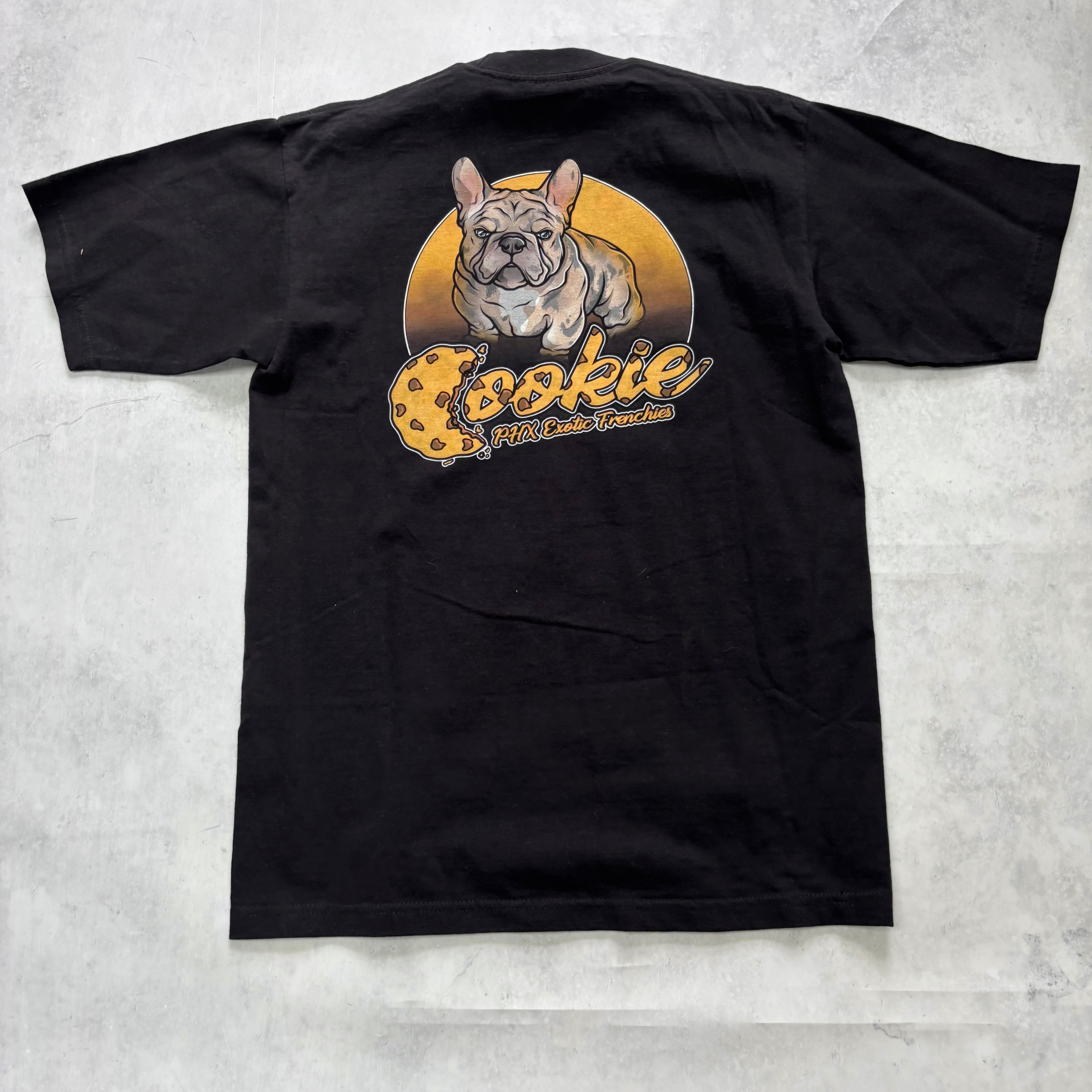 Vintage T Shirt Mens Medium Black Graphic Print 00s Dogs (E)