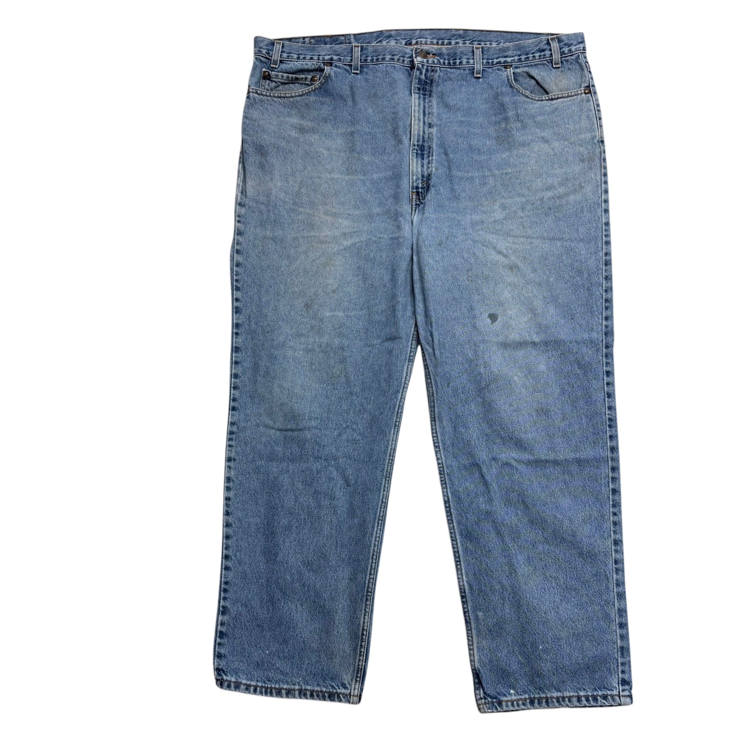 Levis 540 Jeans W46 L30 Mens Light Blue Baggy Relaxed Straight Fit Vintage (F)