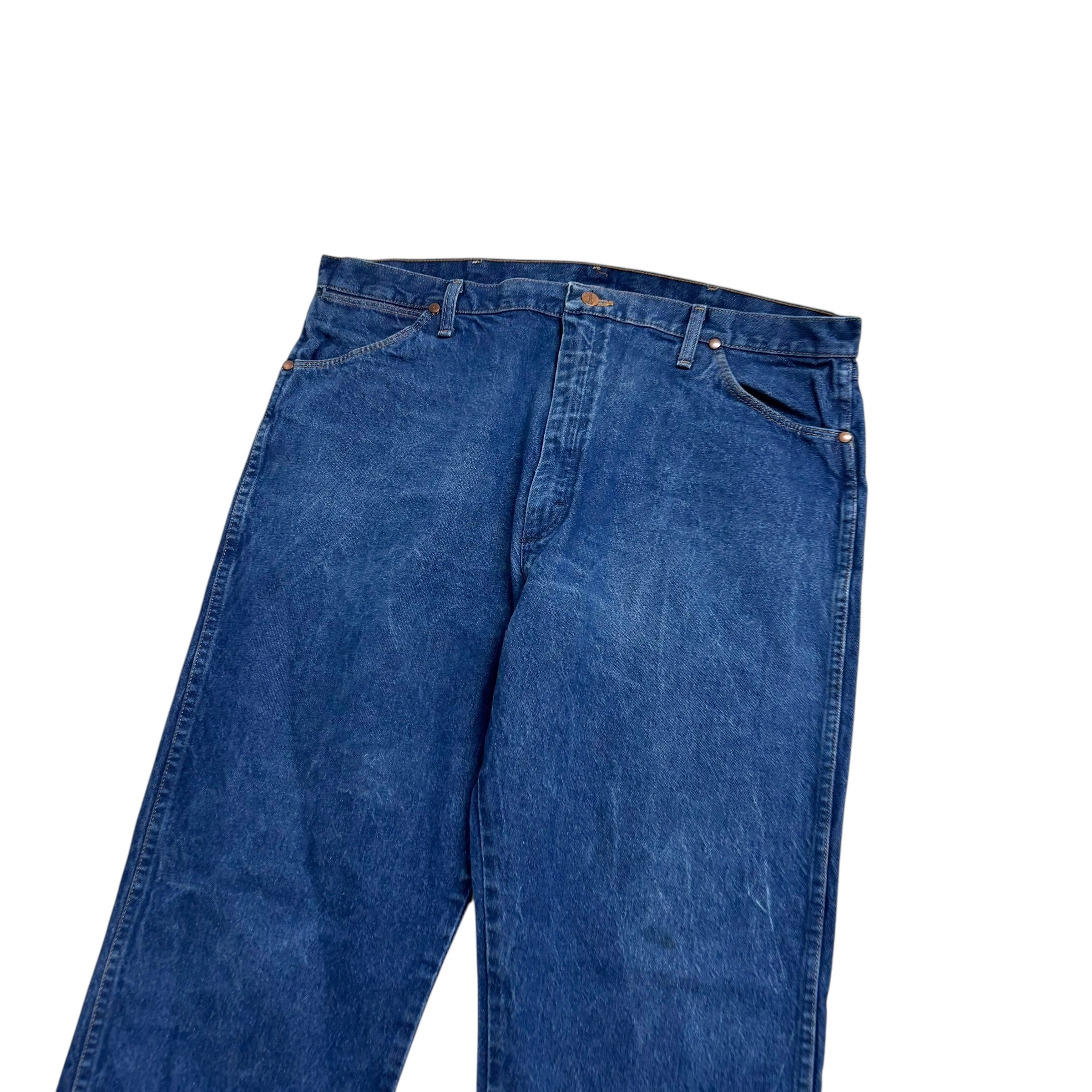 Wrangler Jeans Cowboy Cut W40 L34 Mens Mid Blue 13MWZ Original Fit Denim