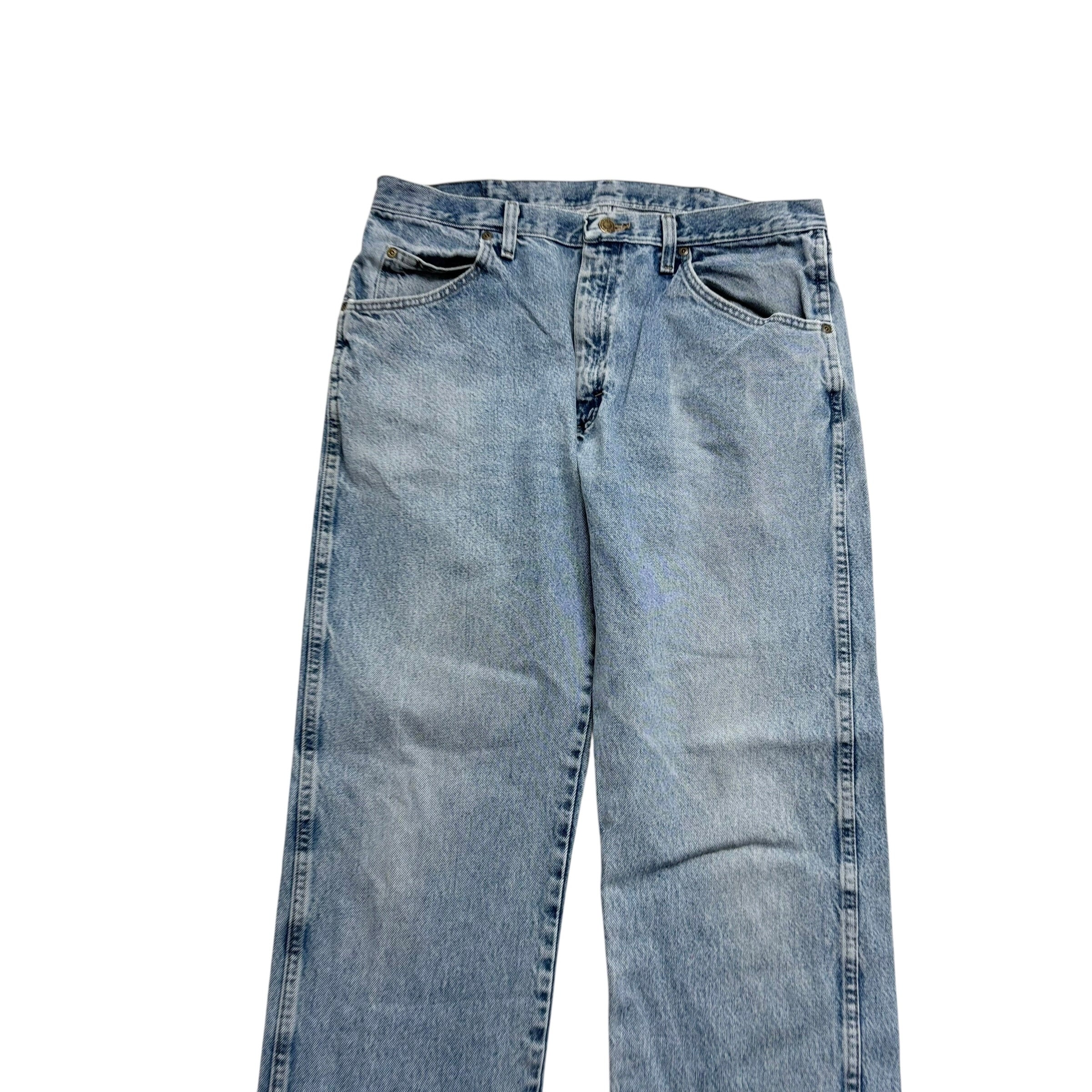 Wrangler Jeans W36 L32 Mens Light Blue Regular Straight Fit Denim (F)