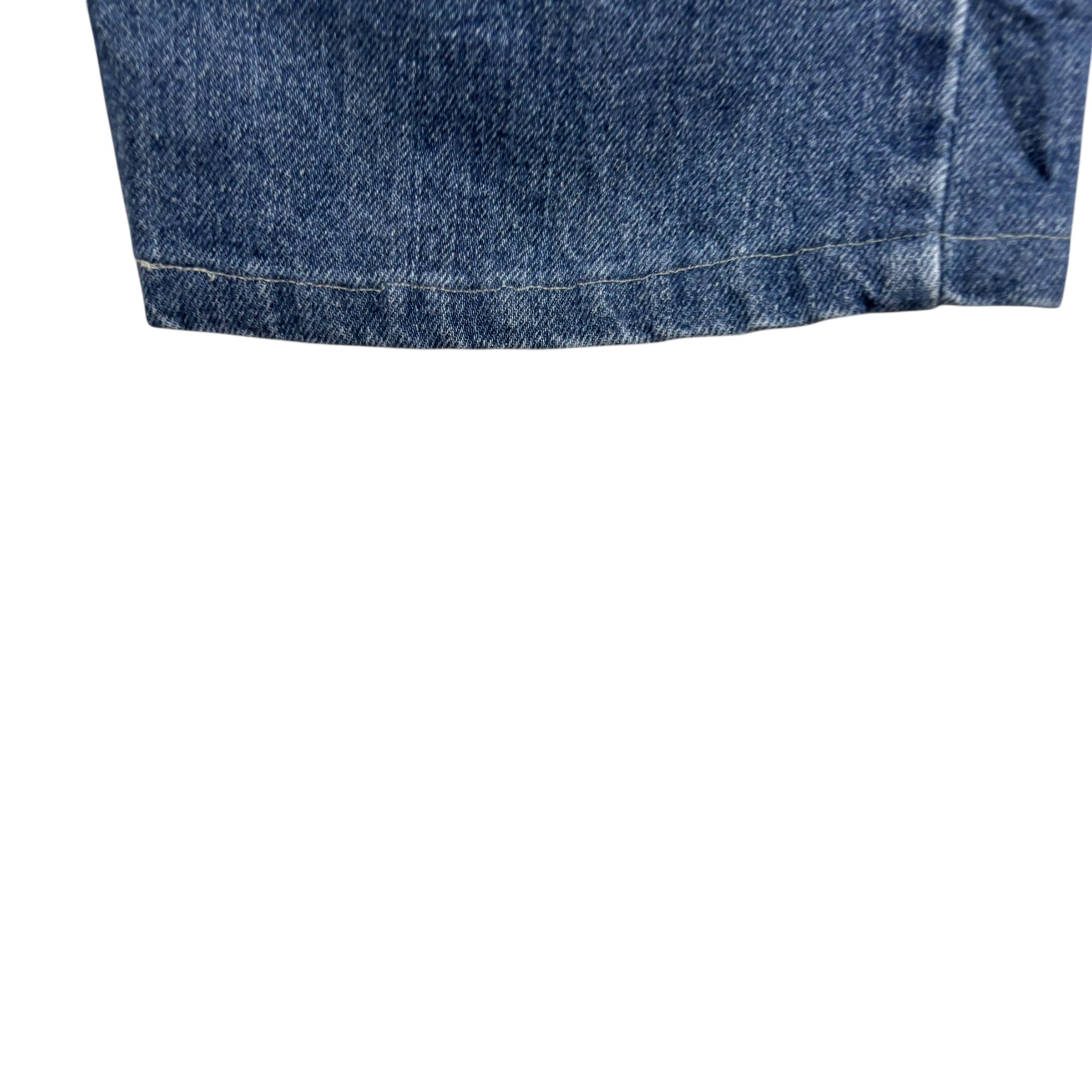 Levis 505 Jeans W35 L25 Mens Mid Blue Regular Straight Fit Vintage Denim