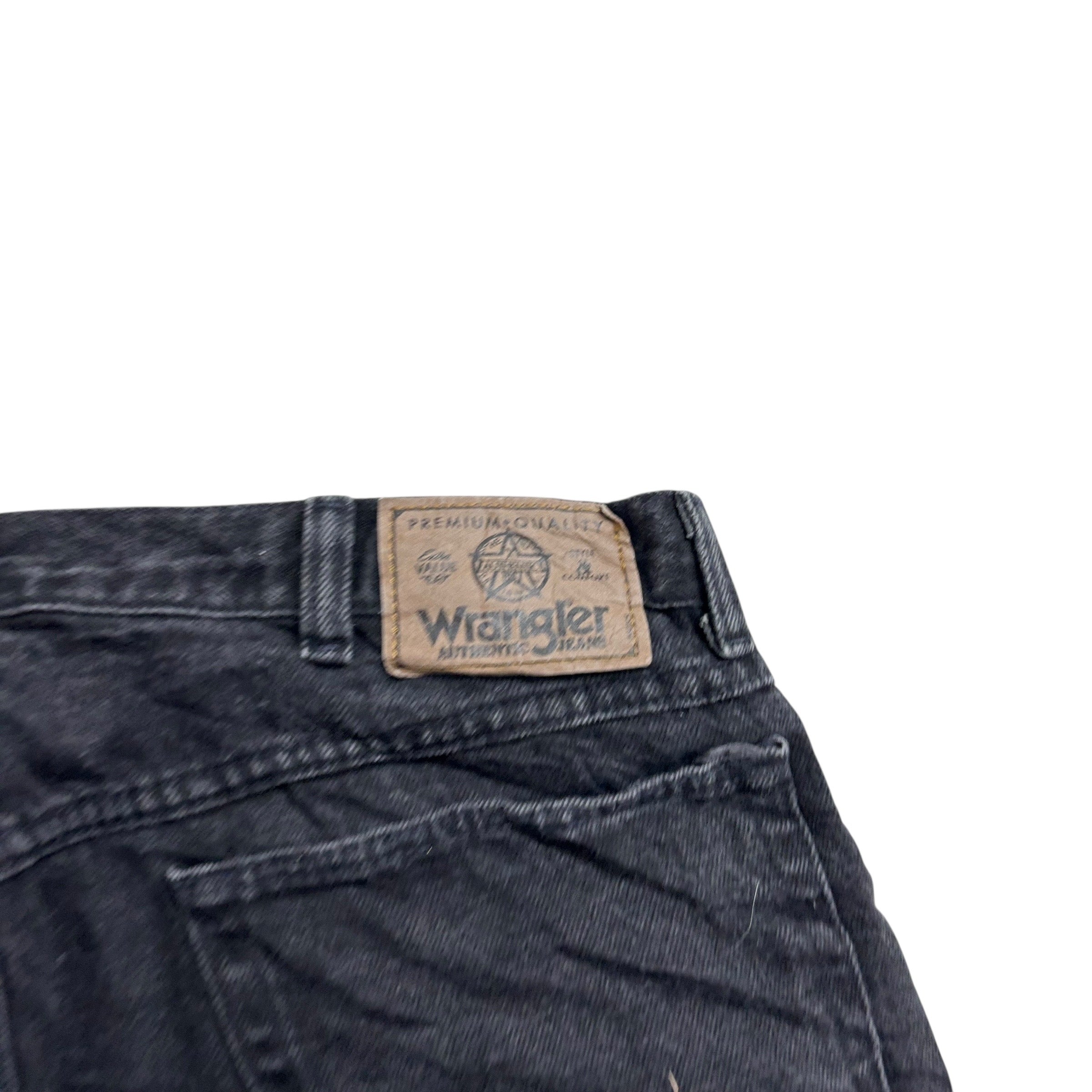 Vintage Wrangler Baggy Jorts W32 Mens Denim Shorts Black Relaxed Fit (E)