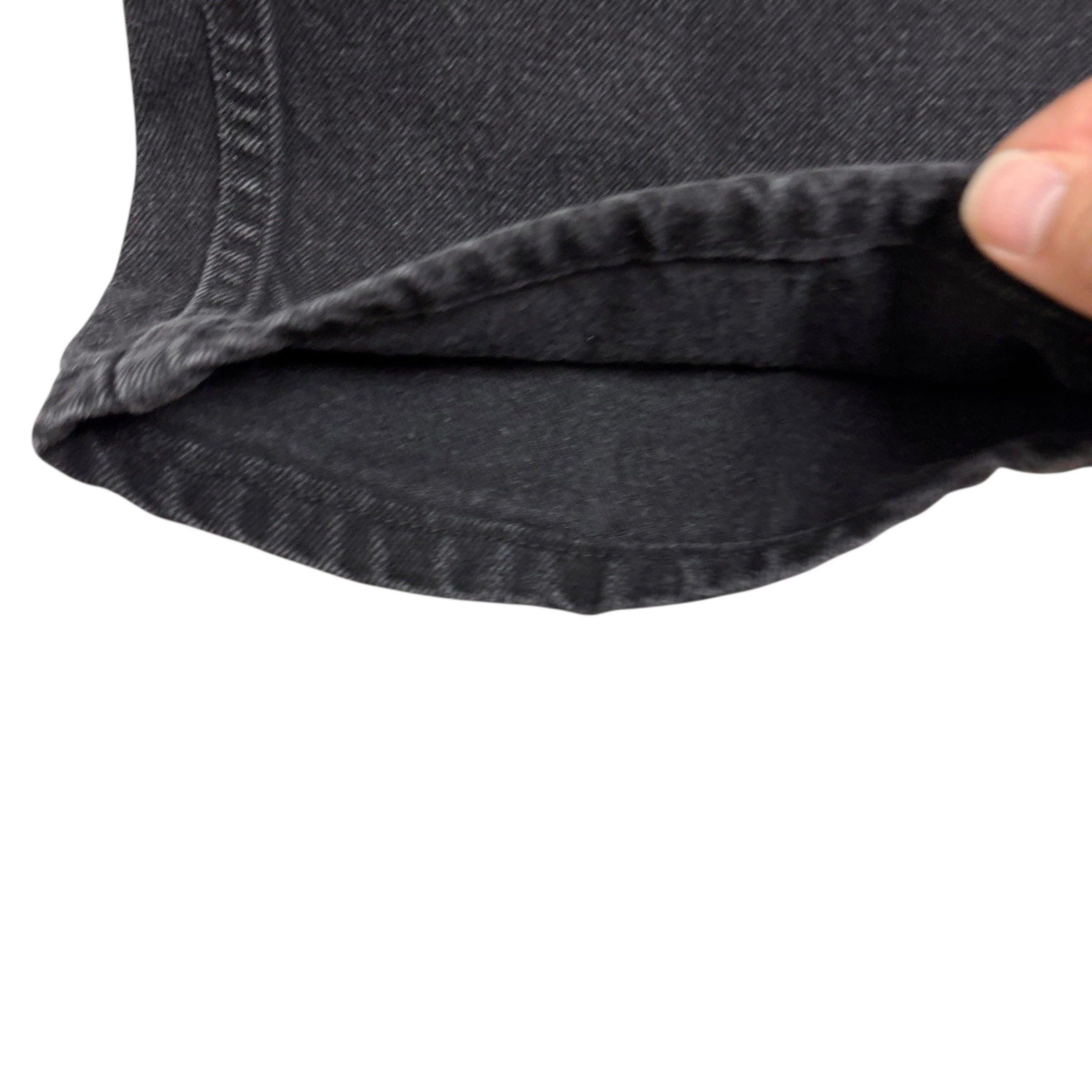 Wrangler Jeans W42 L29 Mens Black Relaxed Straight Fit Denim (E)