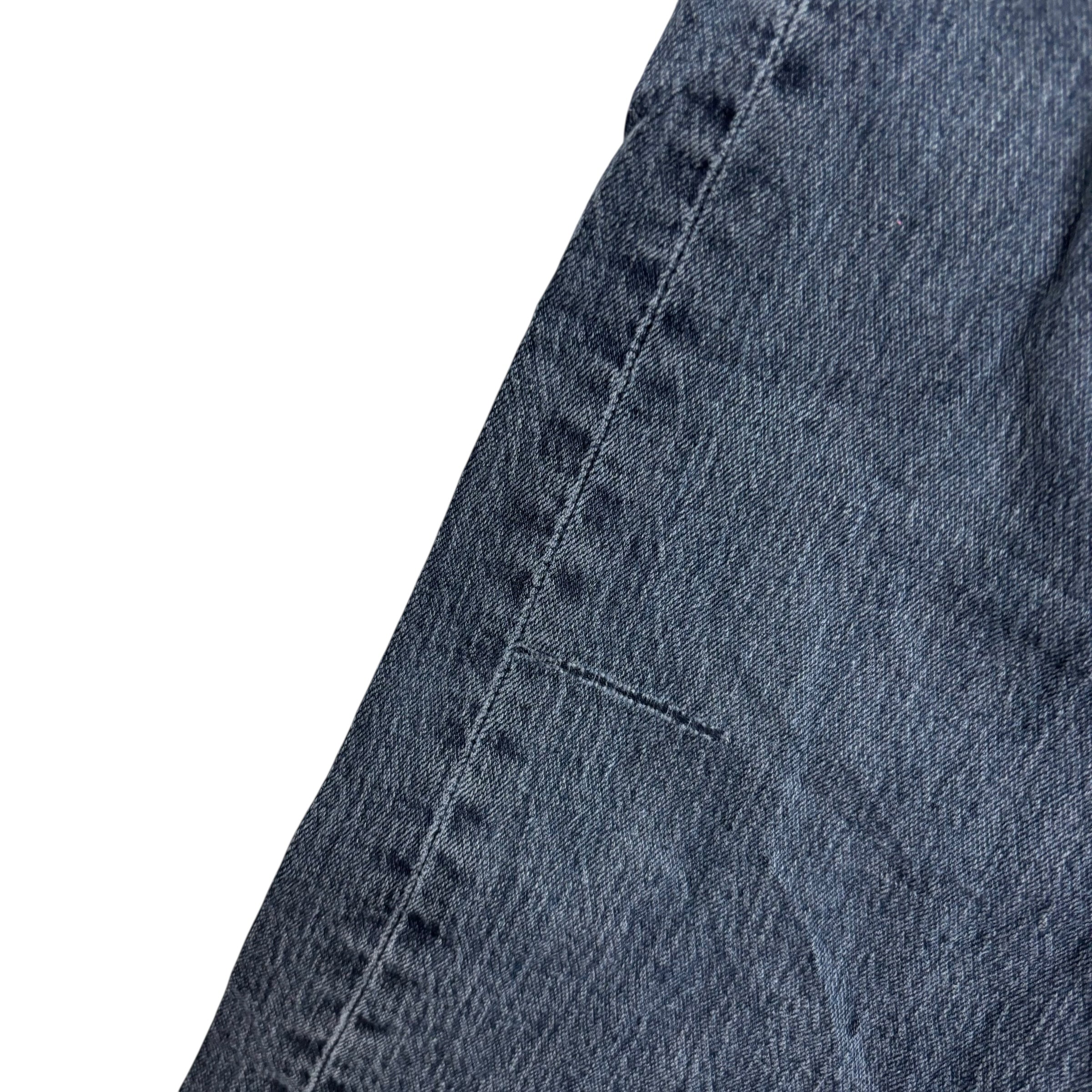 Levis 502 Jeans W31 L33 Mens Navy Blue Regular Tapered Fit Stretch Denim