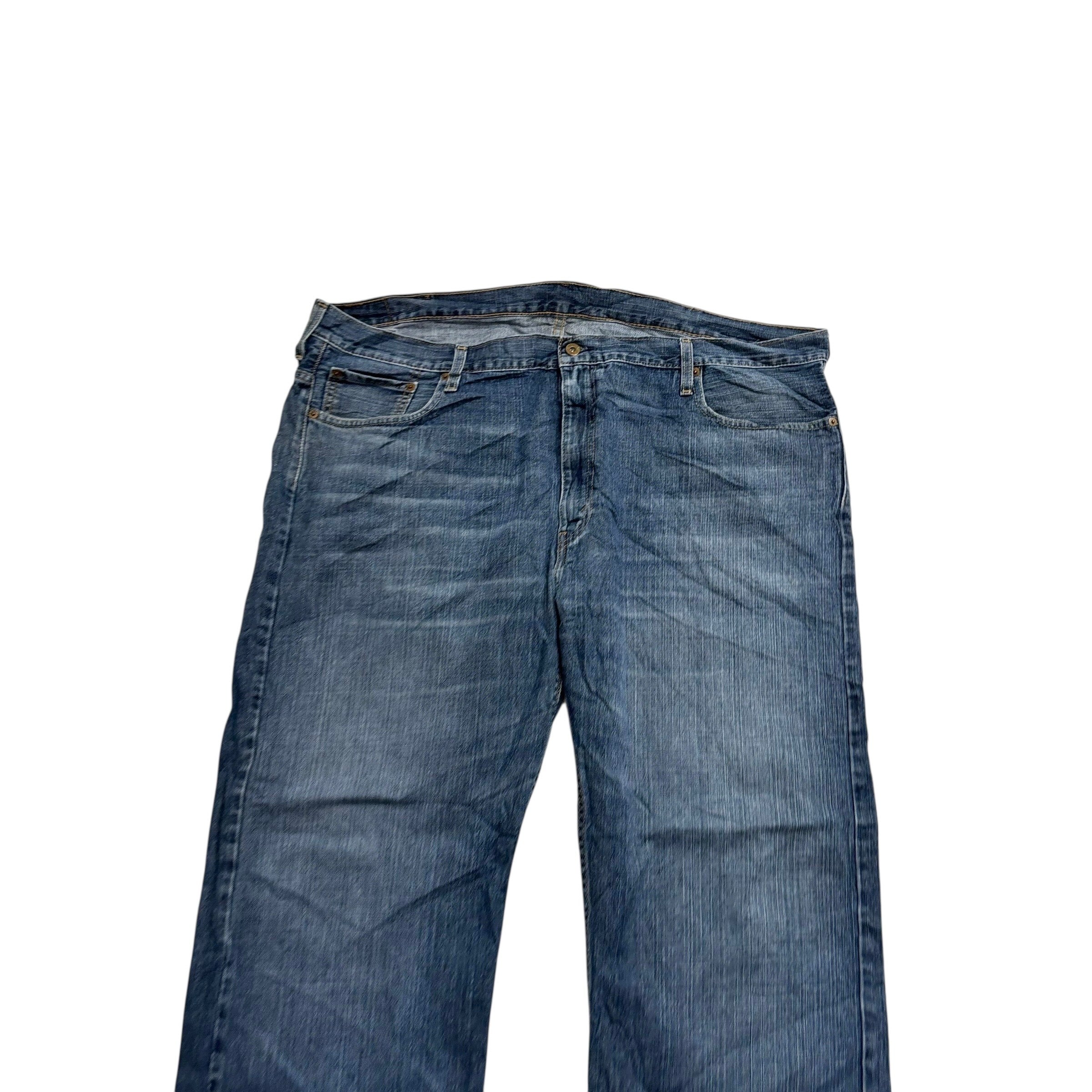 Levis 569 Jeans W46 L32 Mens Dark Blue Baggy Relaxed Straight Fit Denim