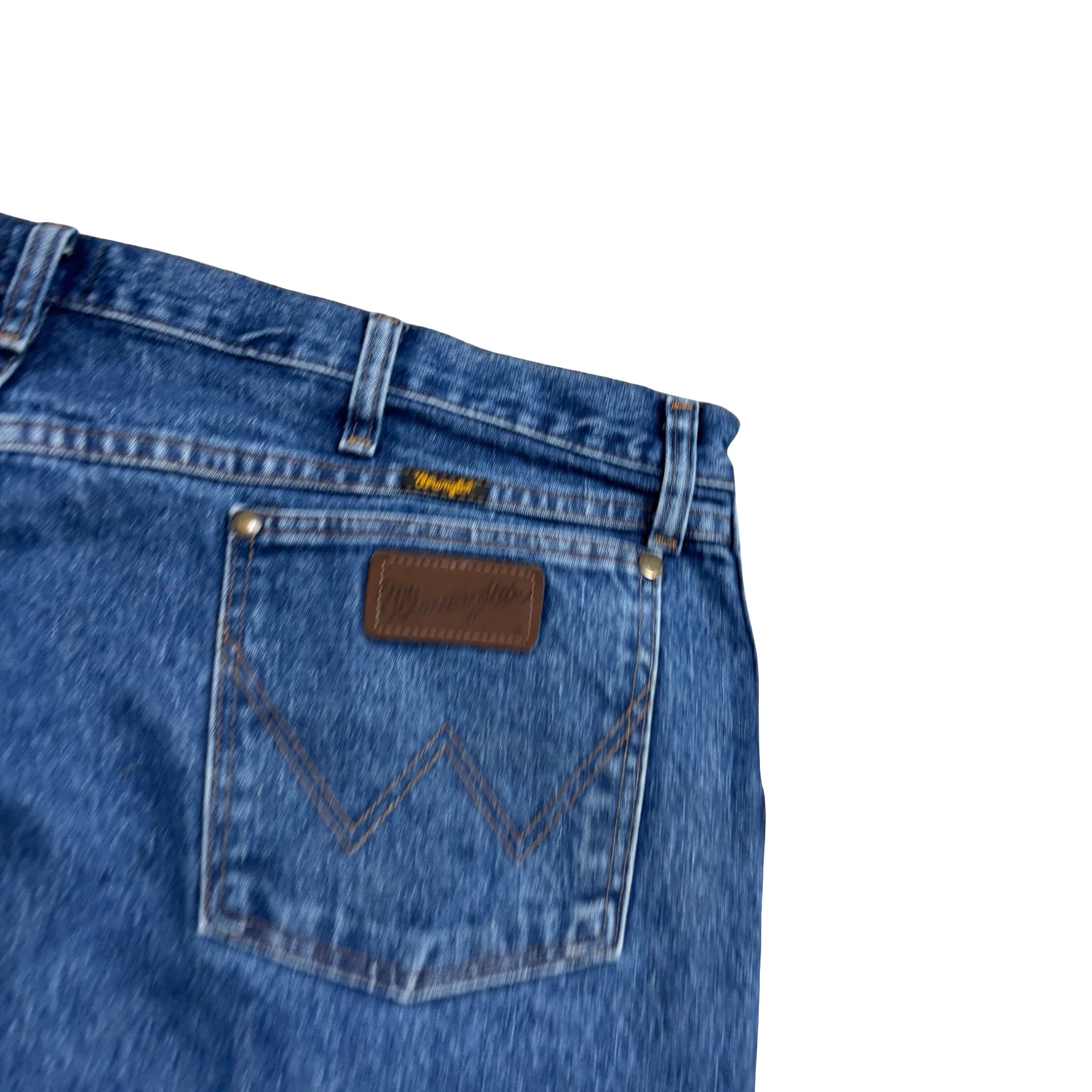 Wrangler Jeans Cowboy Cut W42 L30 Mens Mid Blue 47MWZ Regular Fit Denim