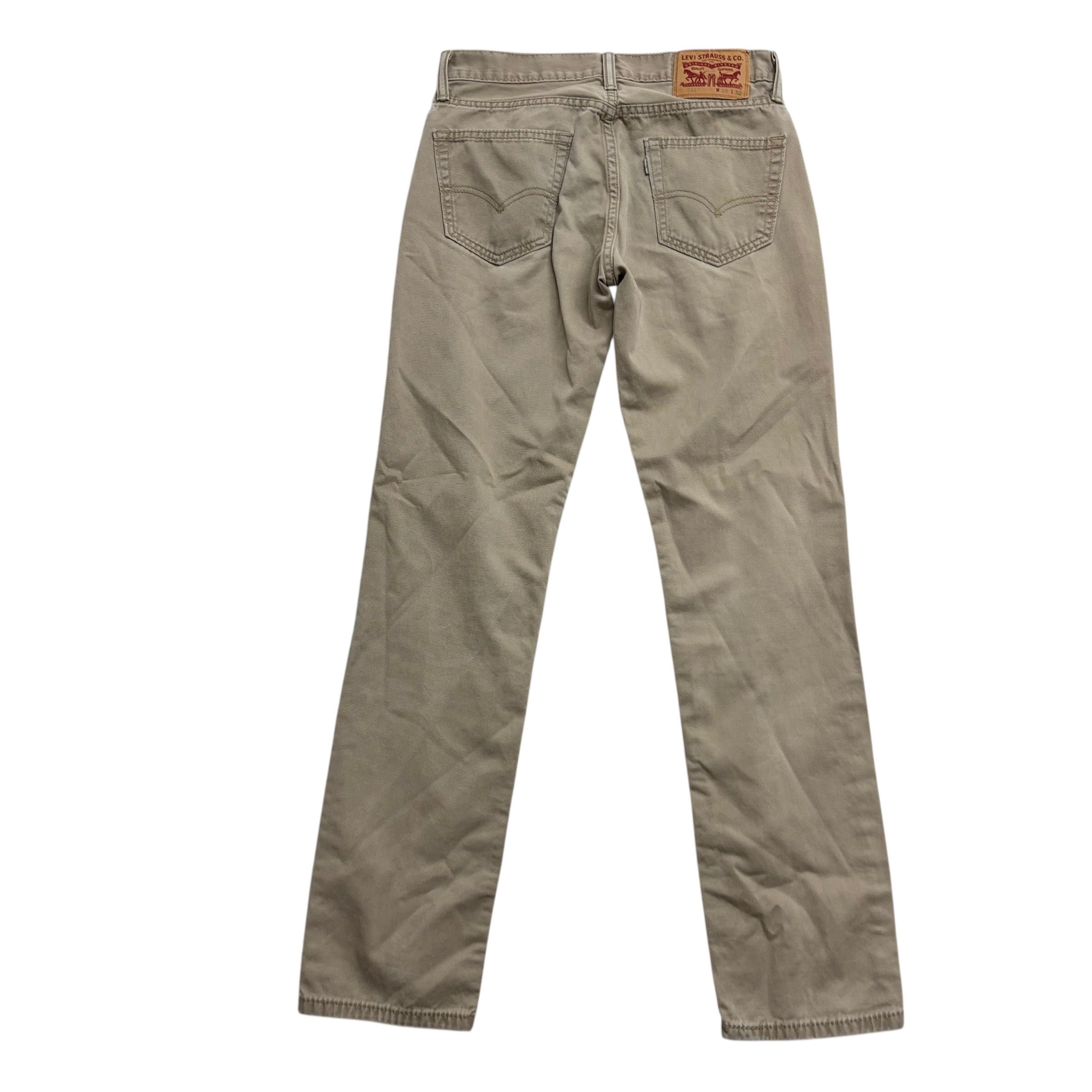 Levis 511 Trousers W29 L31 Mens Beige Stone Slim Fit Cotton Pants