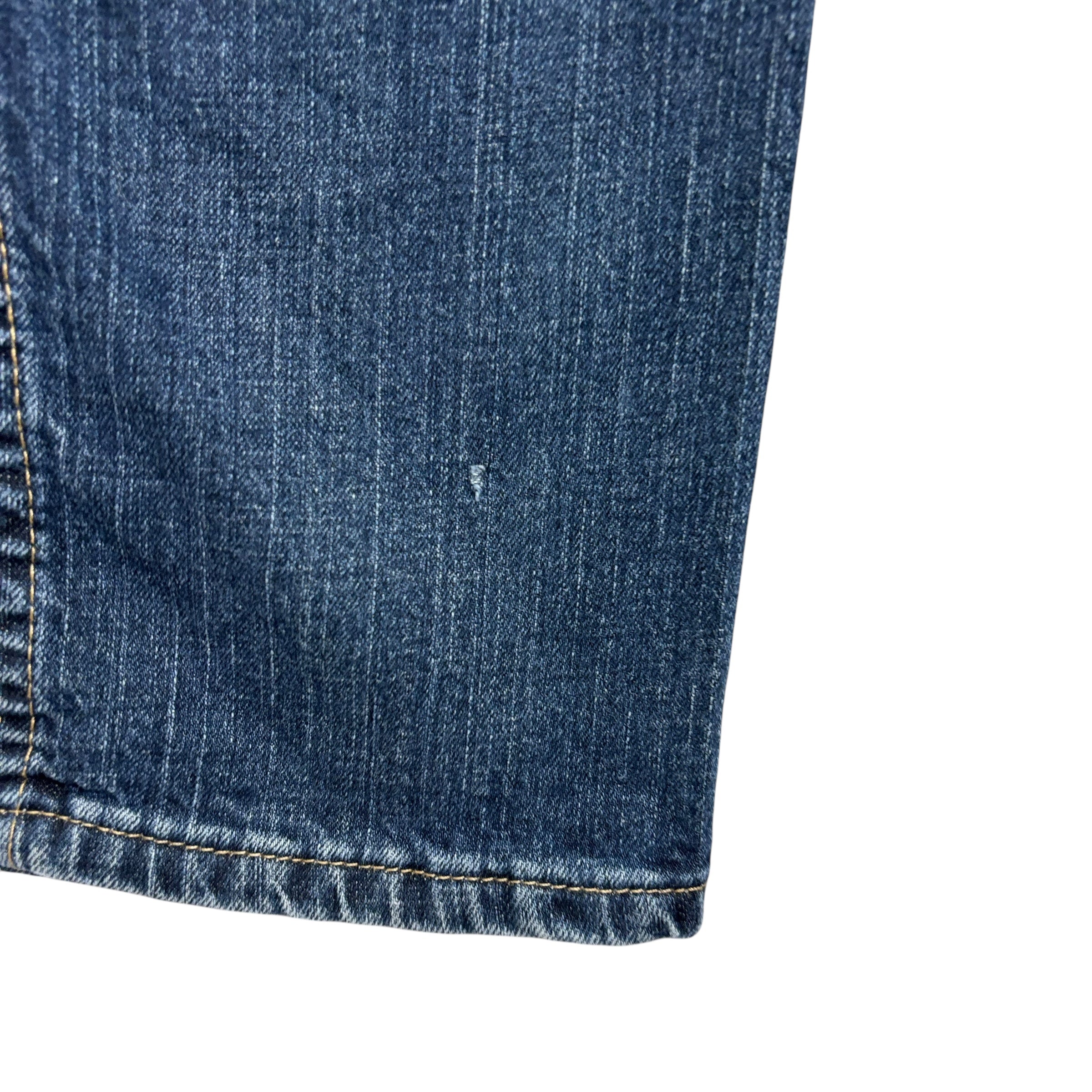 Wrangler Jeans W32 L30 Mens Dark Blue Regular Straight Fit Stretch Denim