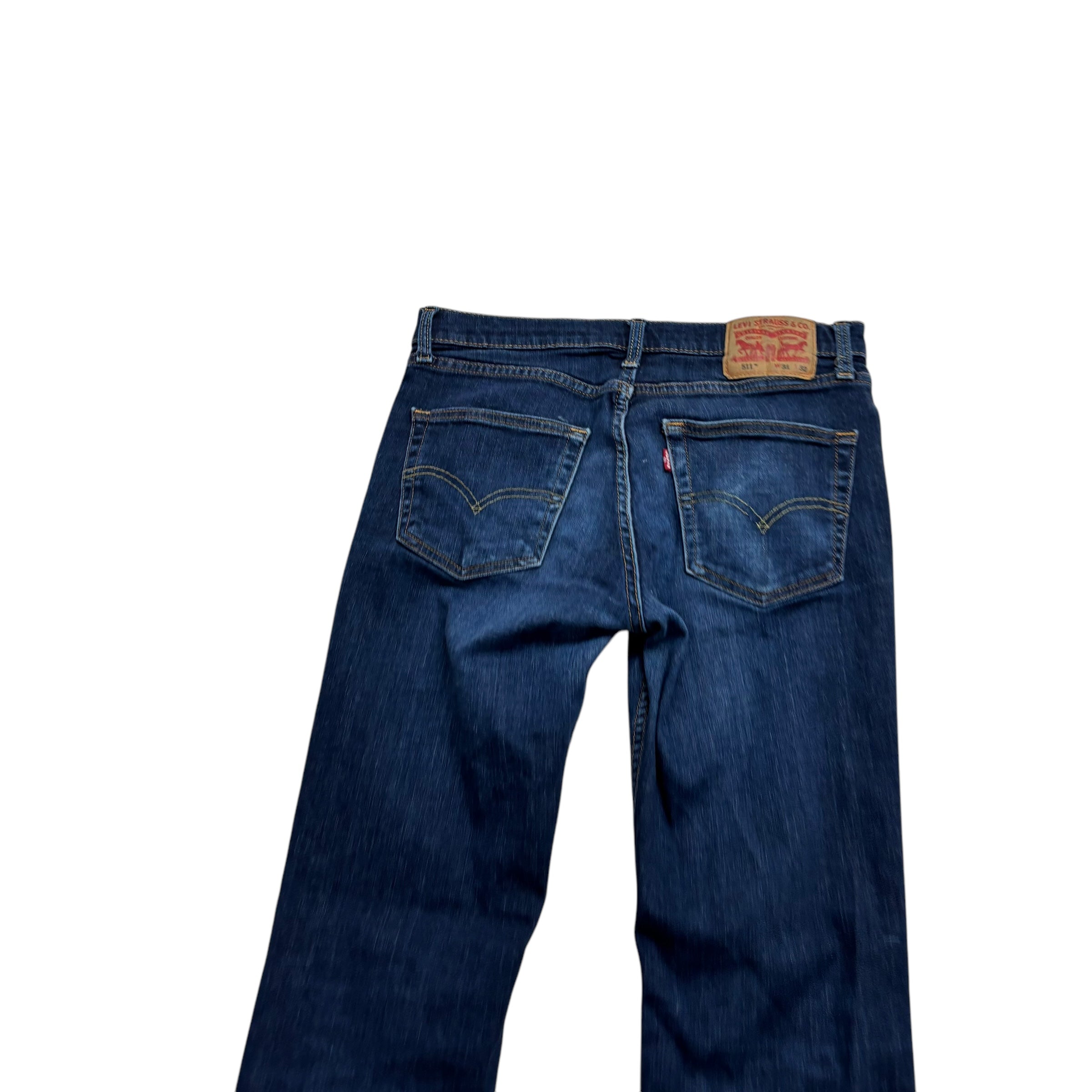 Levis 511 Jeans W31 L32 Mens Dark Blue Slim Fit Stretch Denim (F)