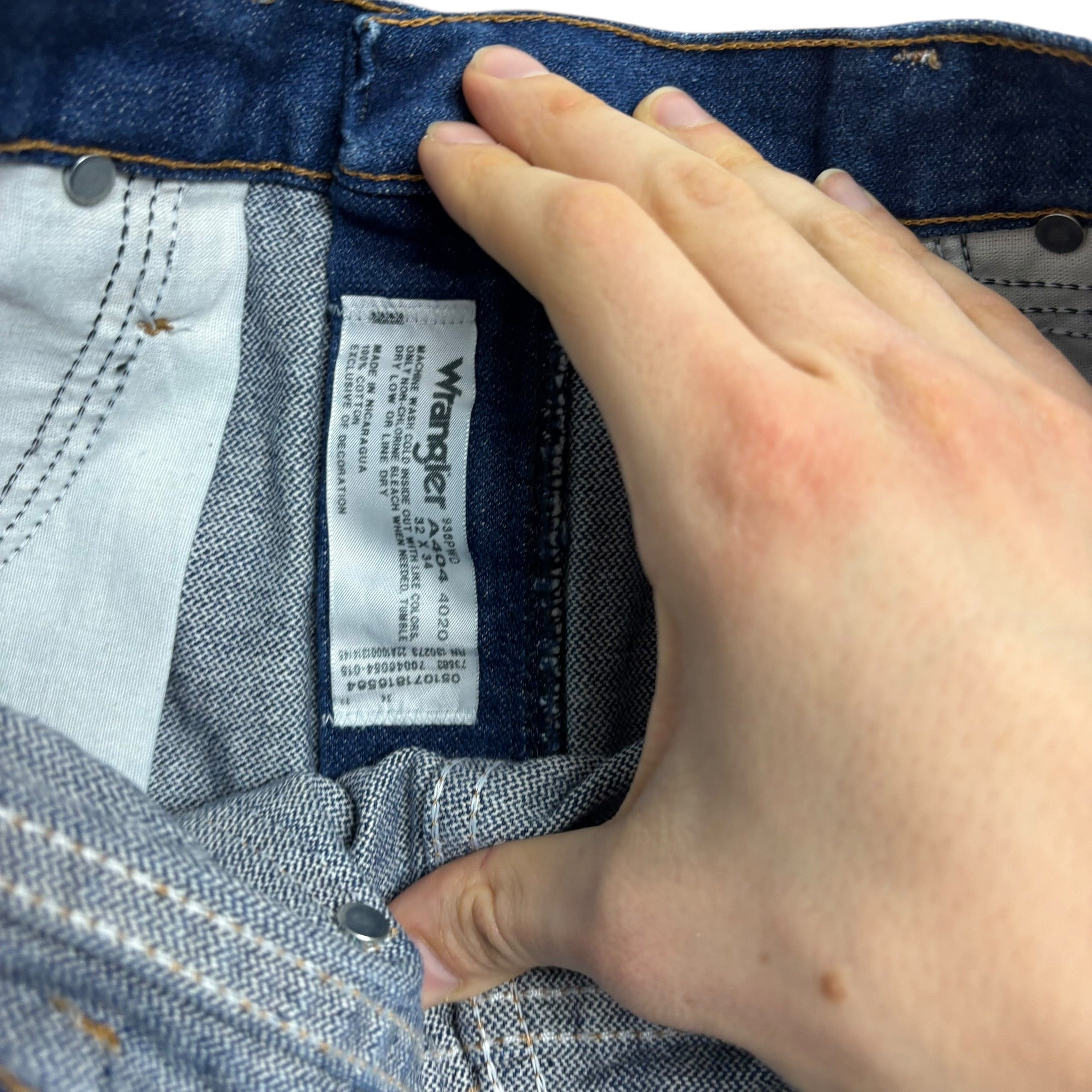 Wrangler Jeans Cowboy Cut W31 L34 Mens Dark Blue 936 Slim Fit Denim