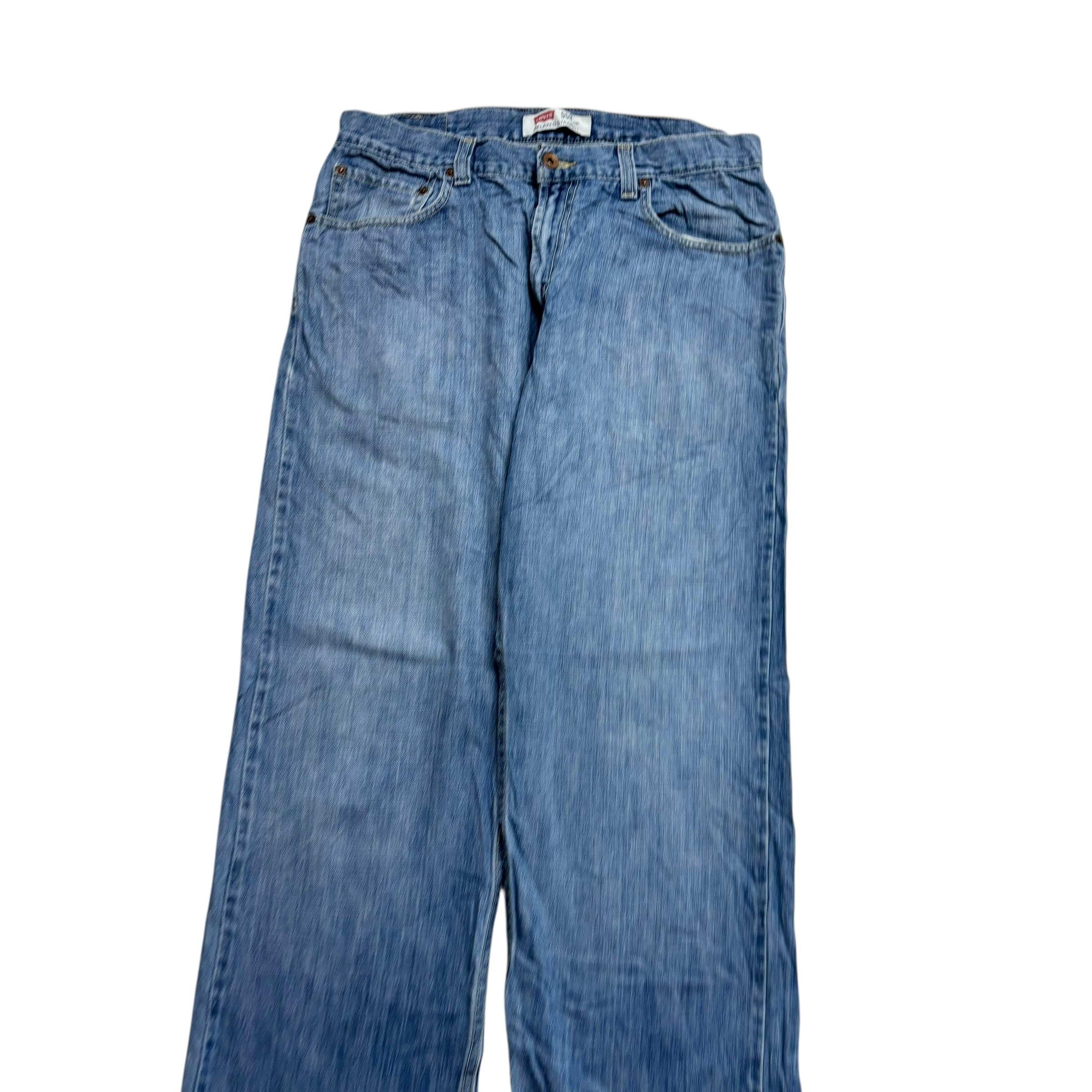 Levis 559 Jeans W34 L32 Mens Mid Blue Baggy Relaxed Straight Fit Vintage Denim