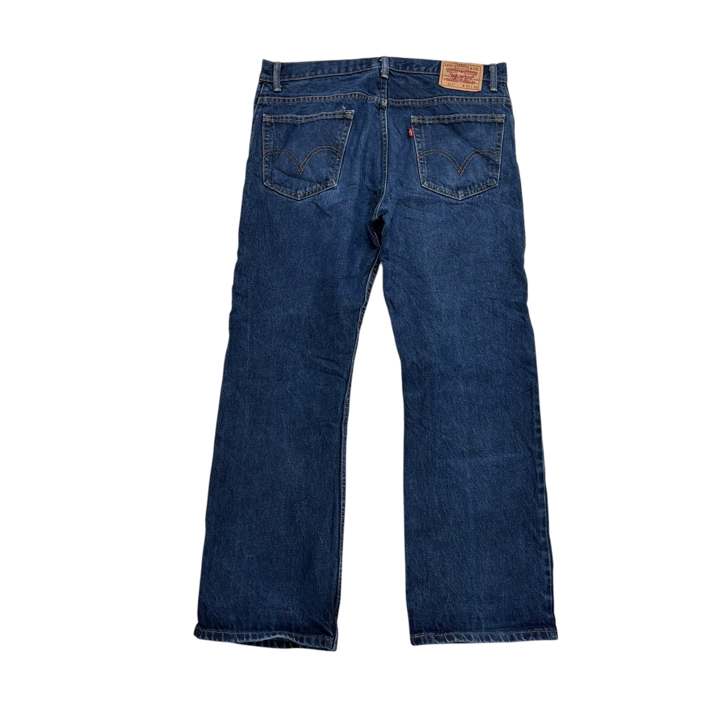 Levis 517 Jeans W36 L30 Mens Dark Blue Regular Bootcut Fit Vintage Denim (E)