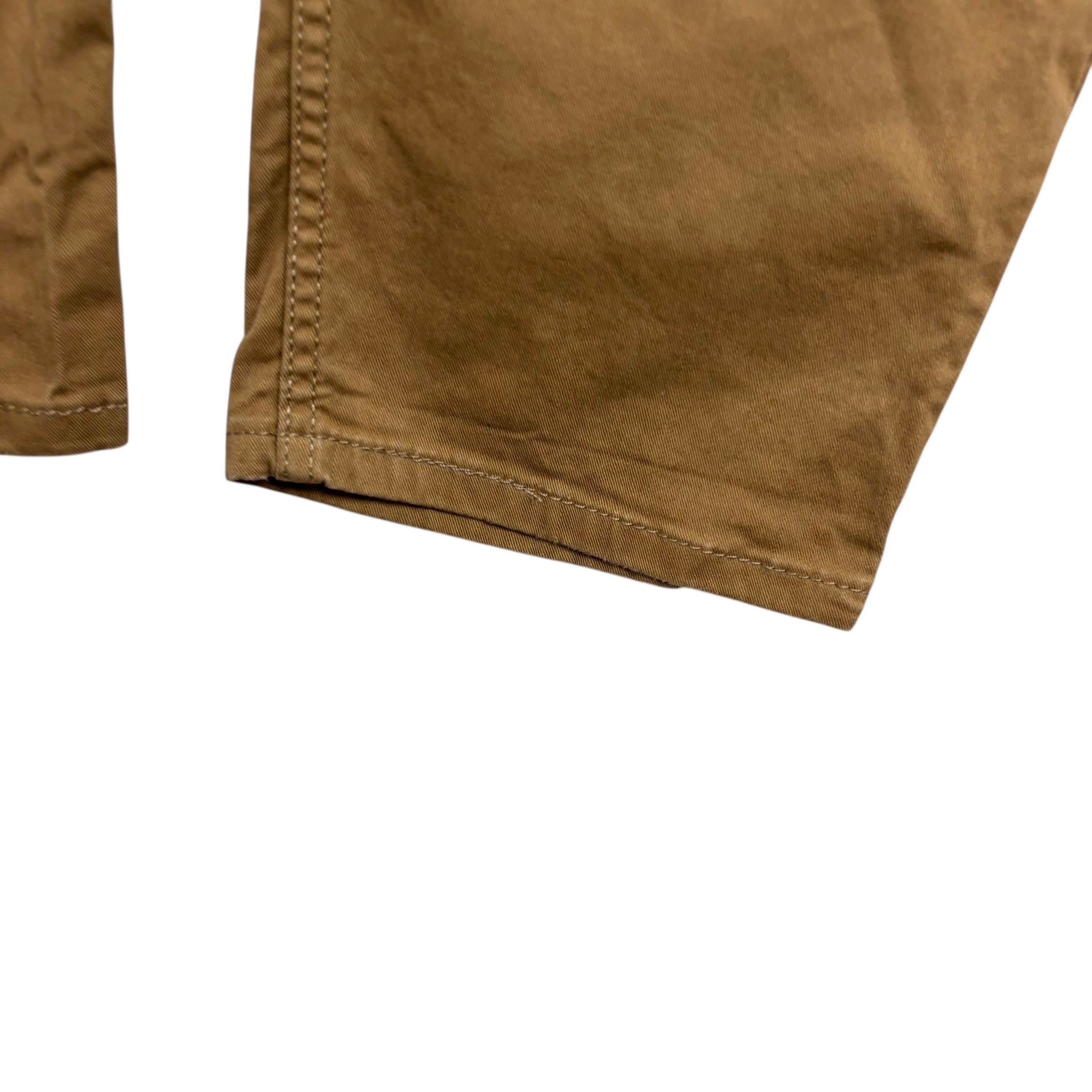 Levis 502 Trousers W36 L28 Mens Tan Regular Tapered Fit Stretch Pants (E)