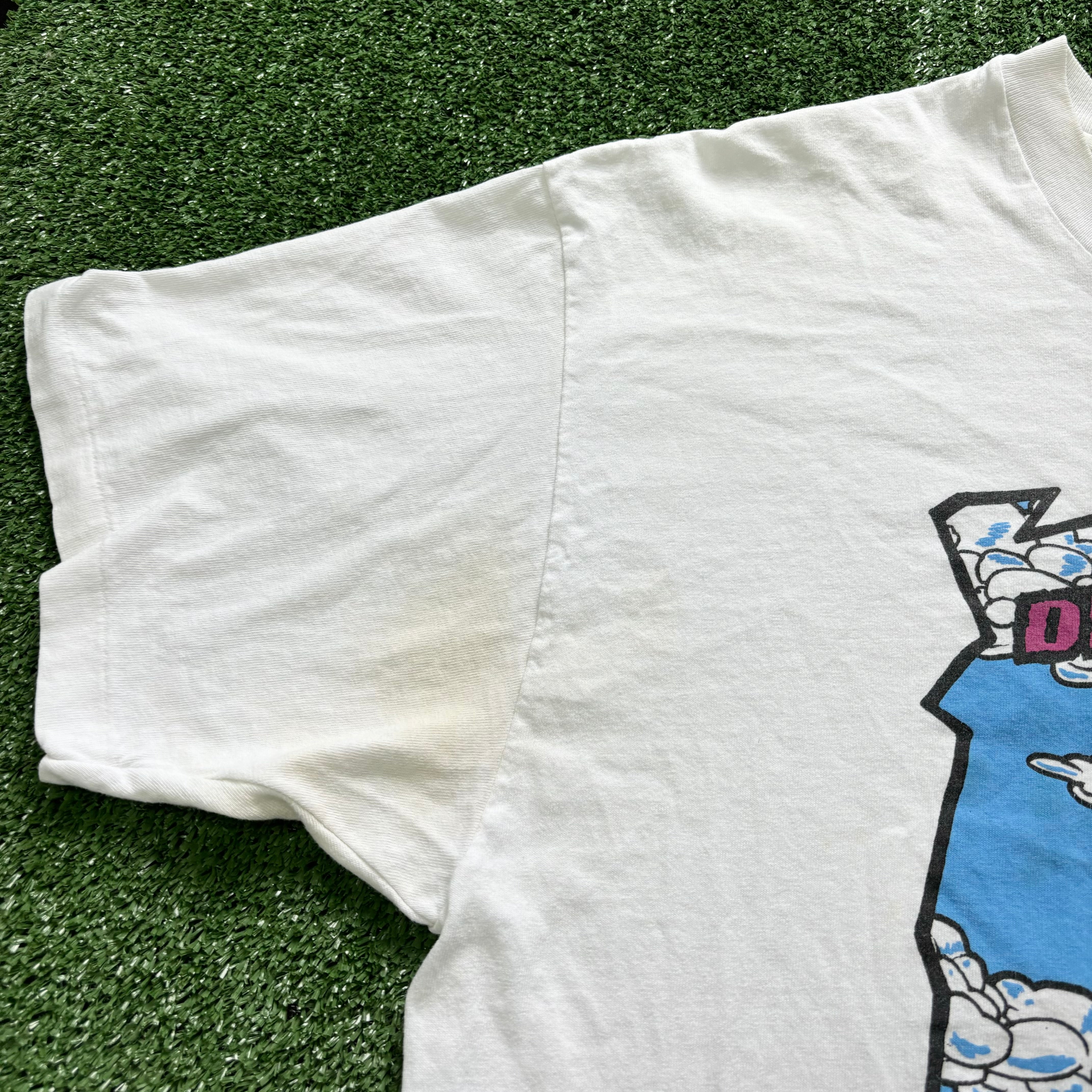 Vintage T Shirt Mens XL White Single Stitch Graphic Print 90s USA