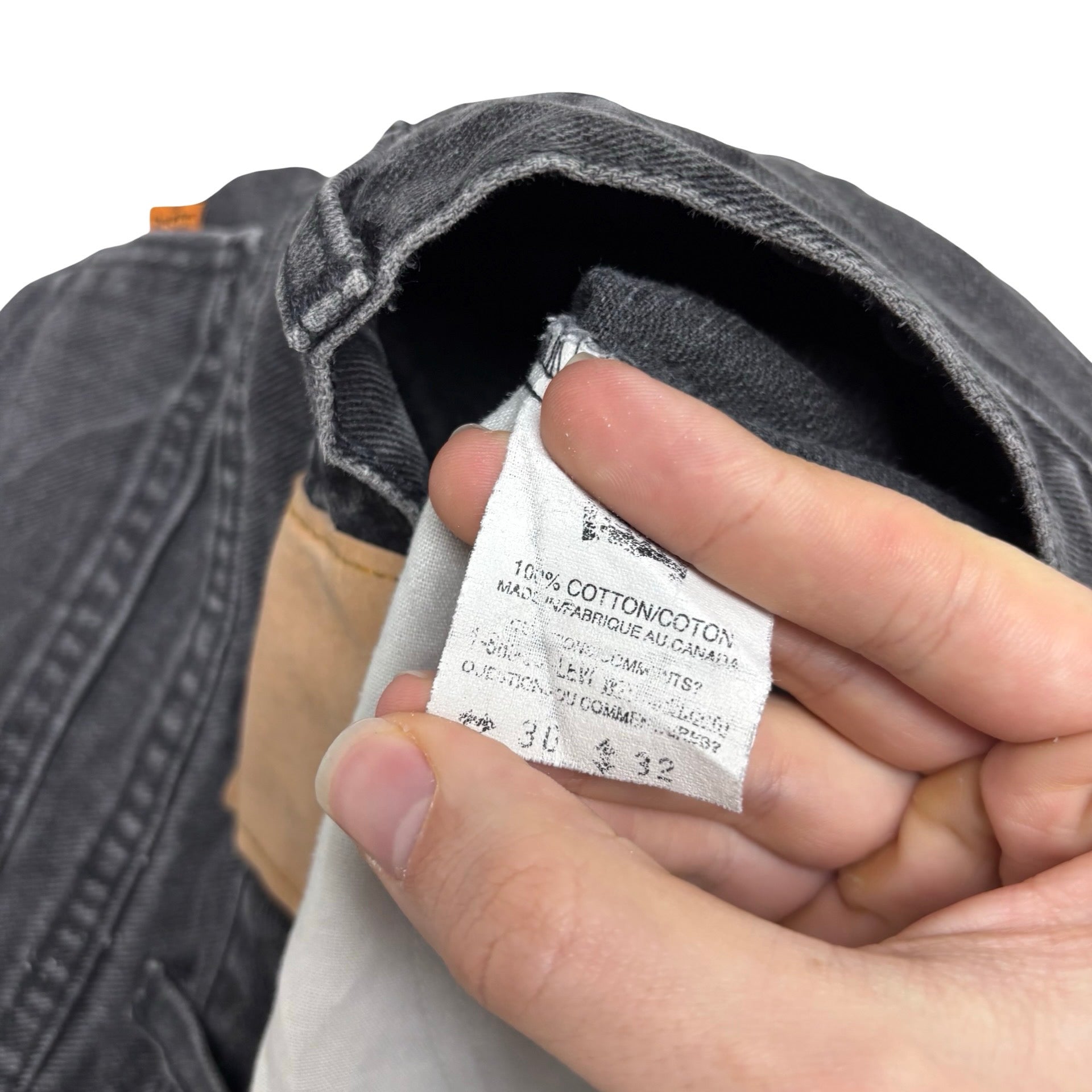 Levis Orange Tab Jeans W30 L32 Mens Black Relaxed Tapered Fit Vintage Denim