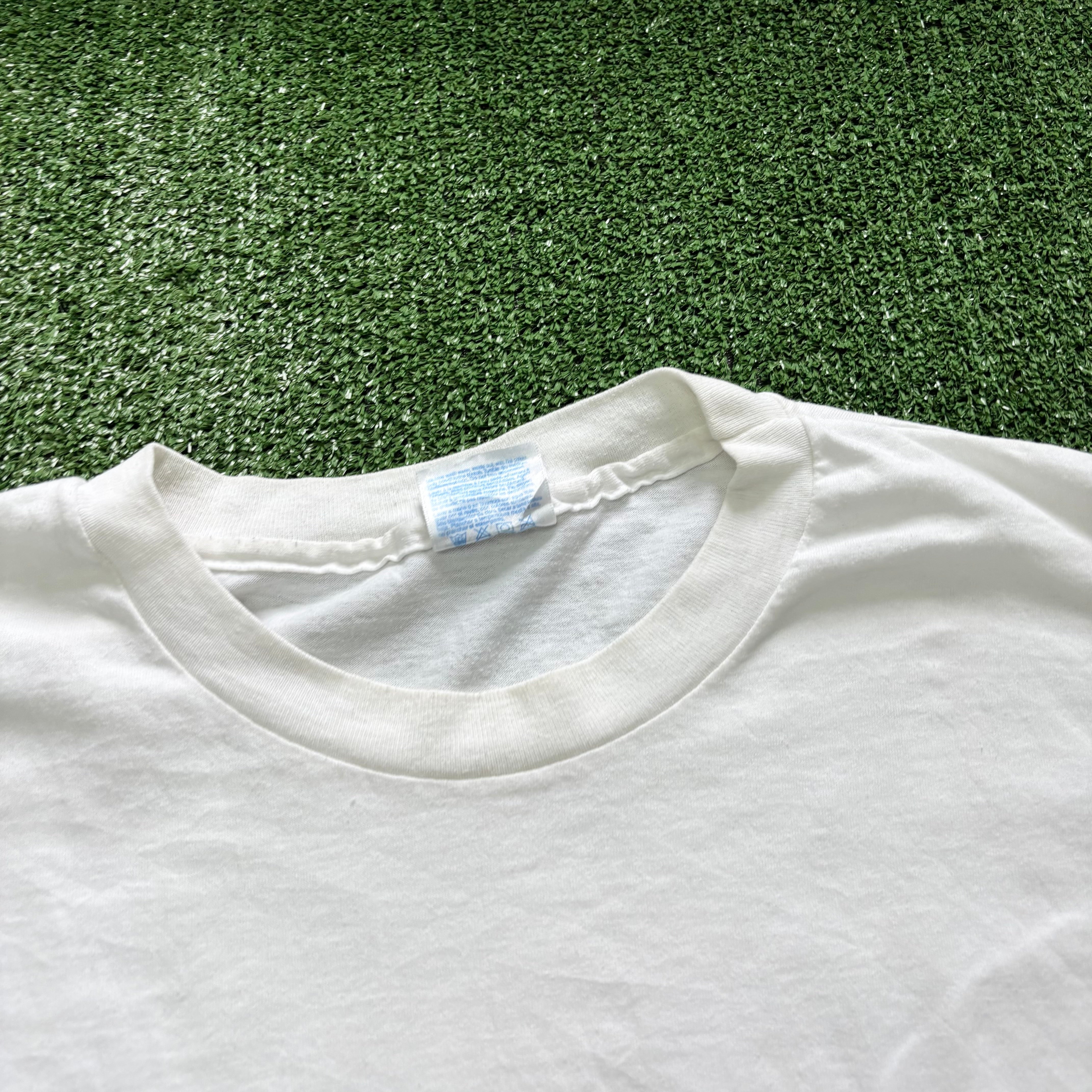 Vintage T Shirt Mens XL White Single Stitch Graphic Print 90s USA (F)