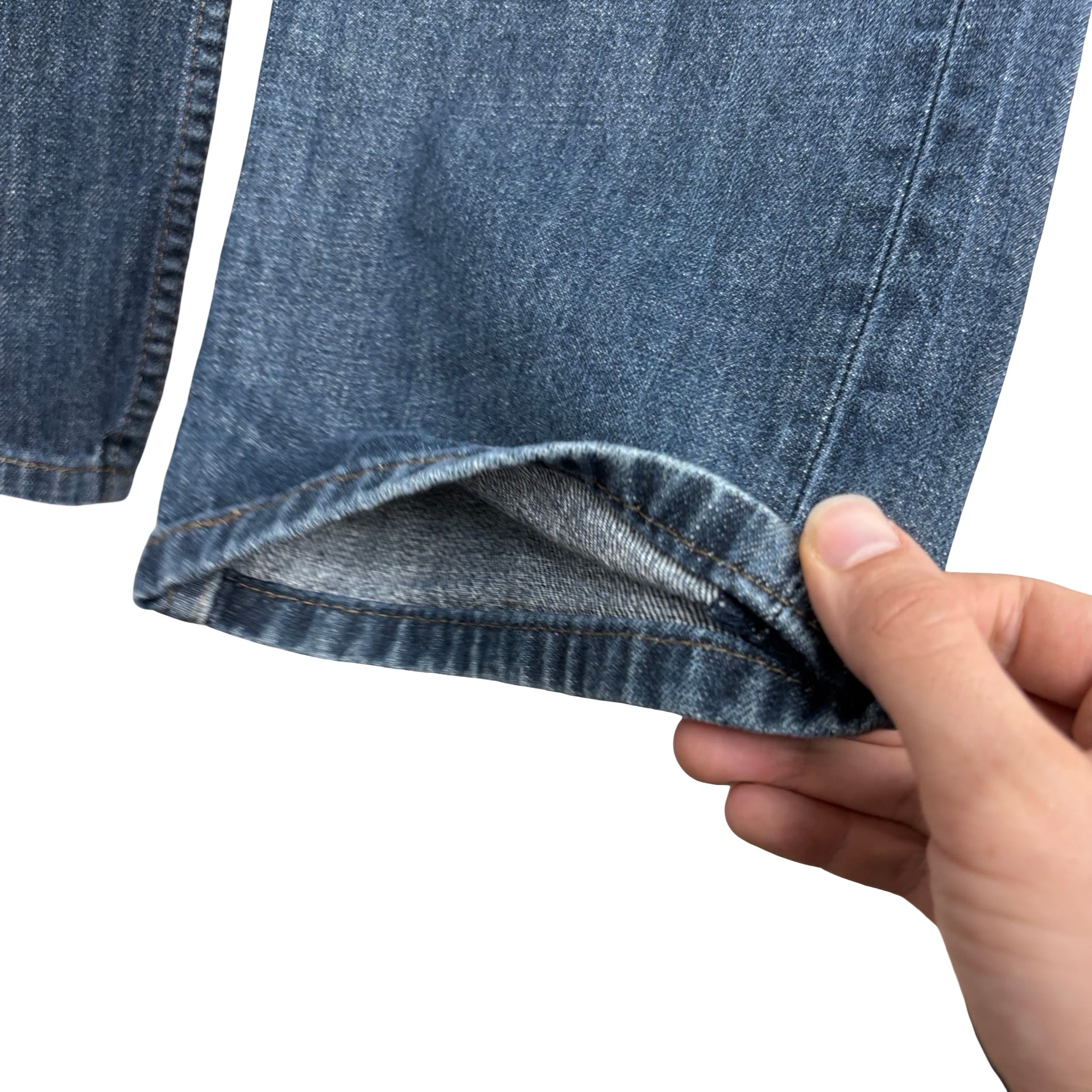 Levis 514 Jeans W34 L29 Mens Dark Blue Regular Straight Fit Denim (F)