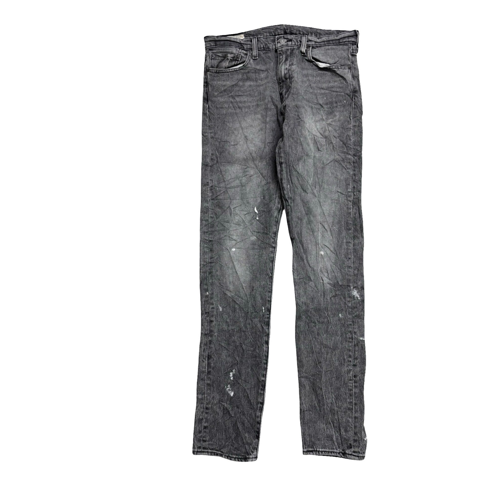 Levis 510 Jeans W32 L34 Mens Grey Skinny Fit Stretch Premium Denim (F)