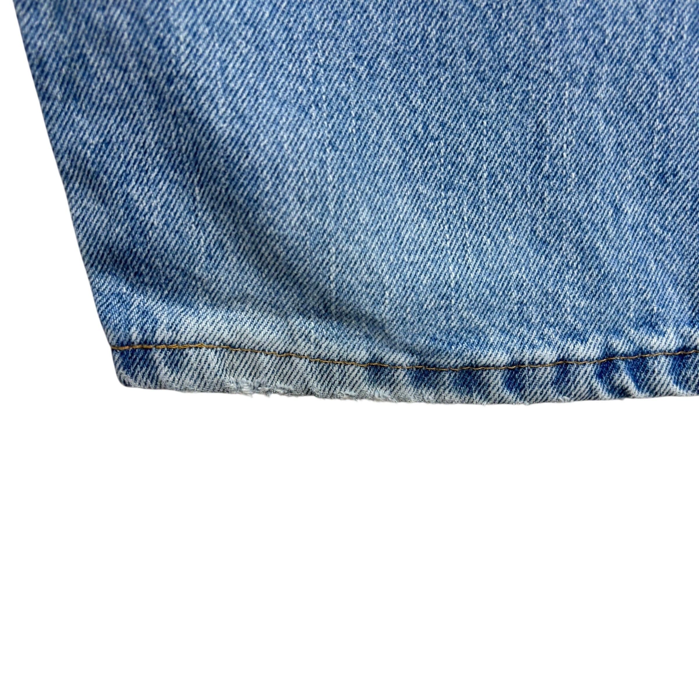 Wrangler Jeans W44 L30 Mens Light Blue Relaxed Straight Fit Denim (E)