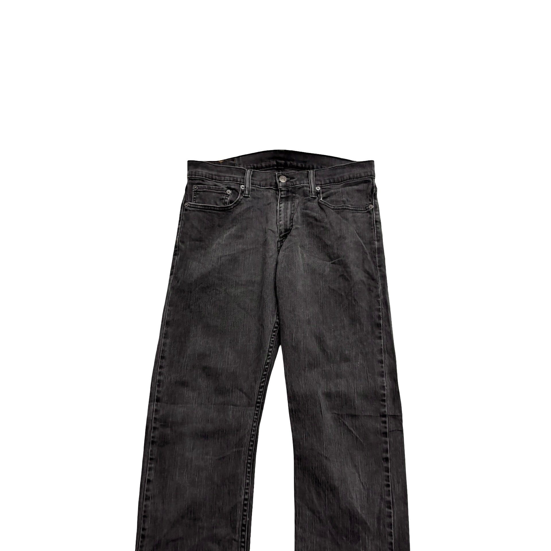 Levis 514 Jeans W33 L32 Mens Black Regular Straight Fit Stretch Denim