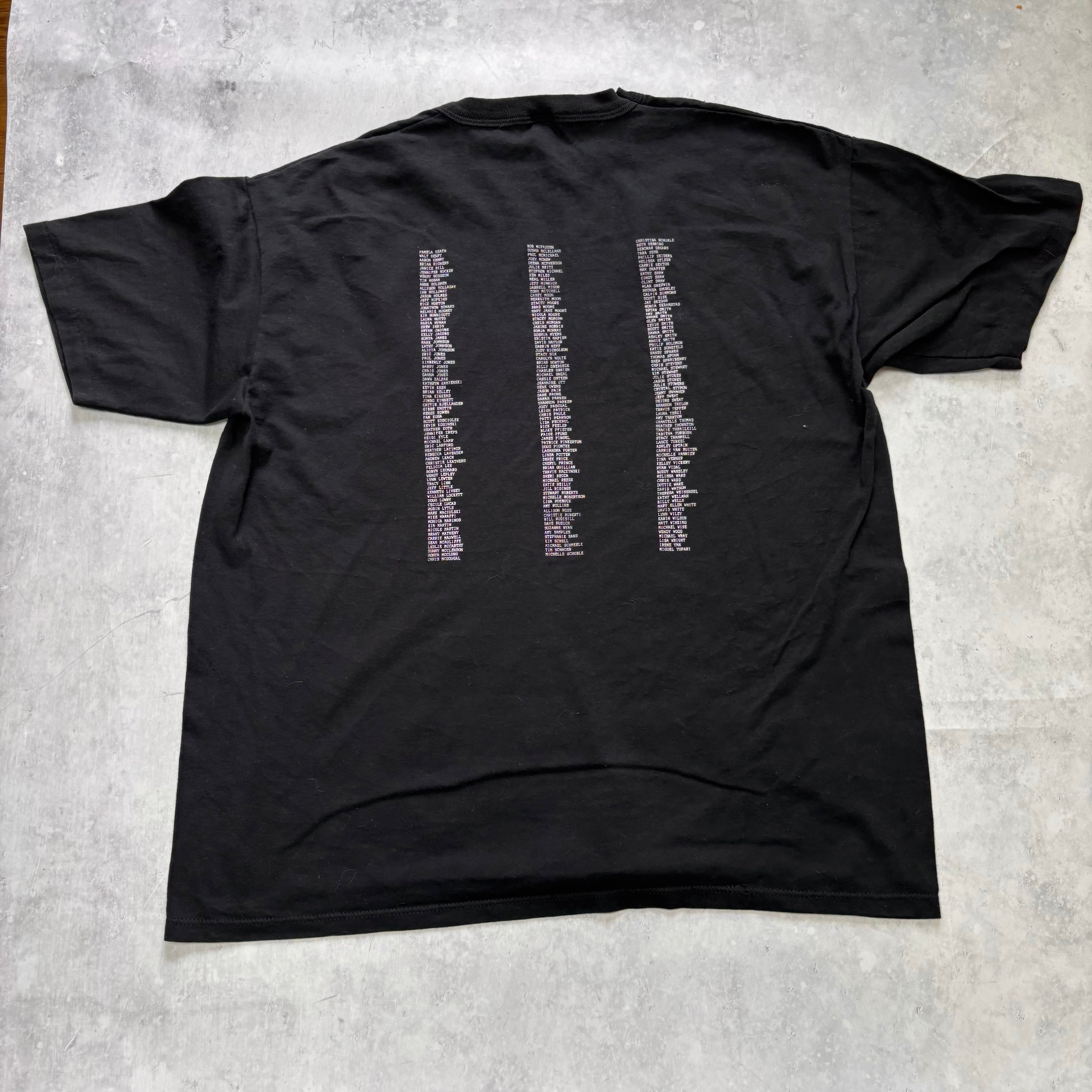 Vintage T Shirt Mens XL Black Single Stitch Graphic Print 80s USA (E)