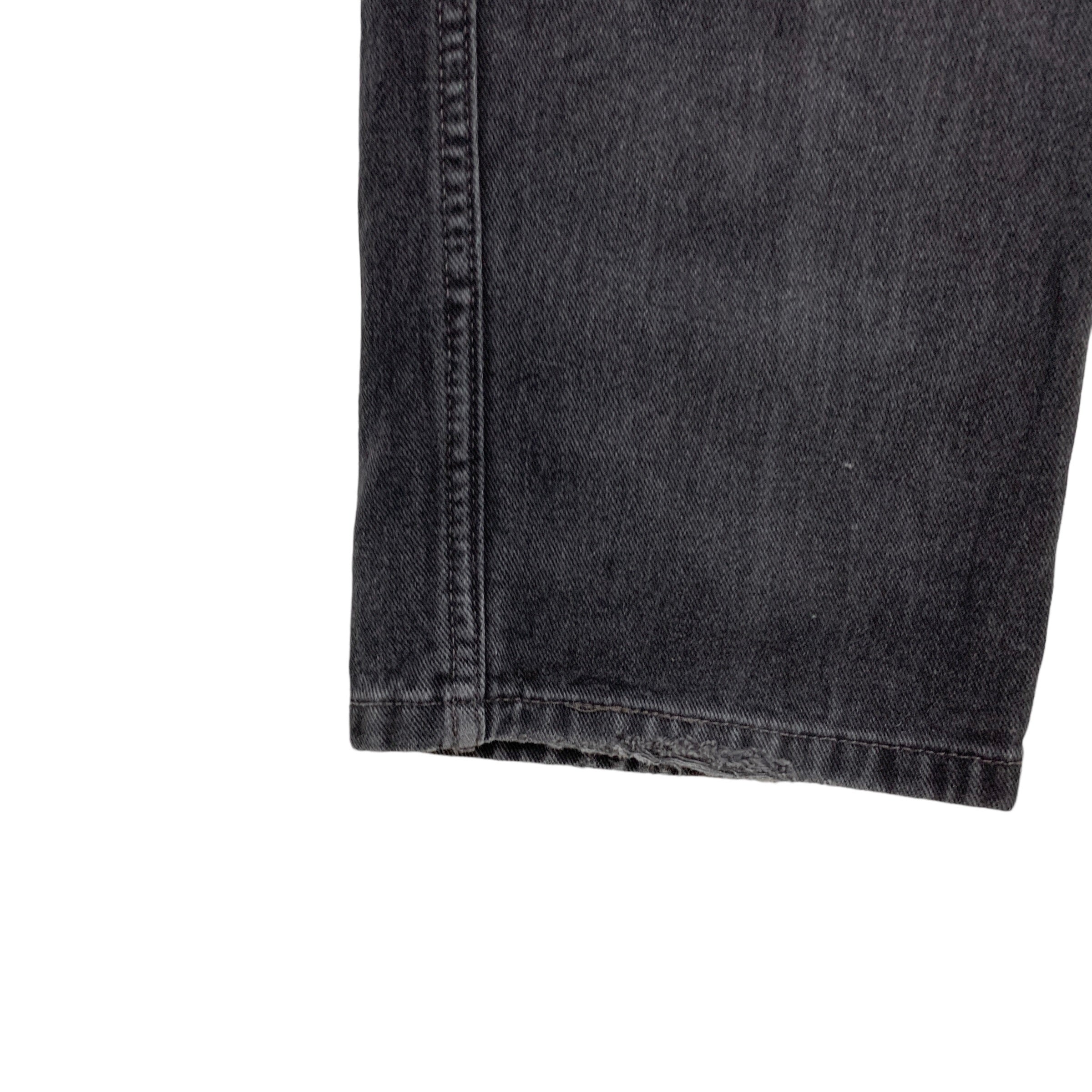 Levis 505 Jeans W35 L36 Mens Black Regular Straight Fit Vintage Denim