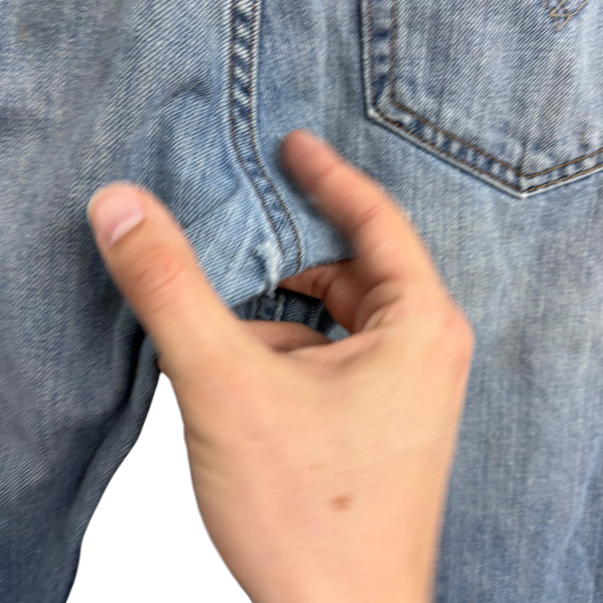 Levis 569 Jeans W33 L30 Mens Mid Blue Baggy Relaxed Straight Fit Denim (F)