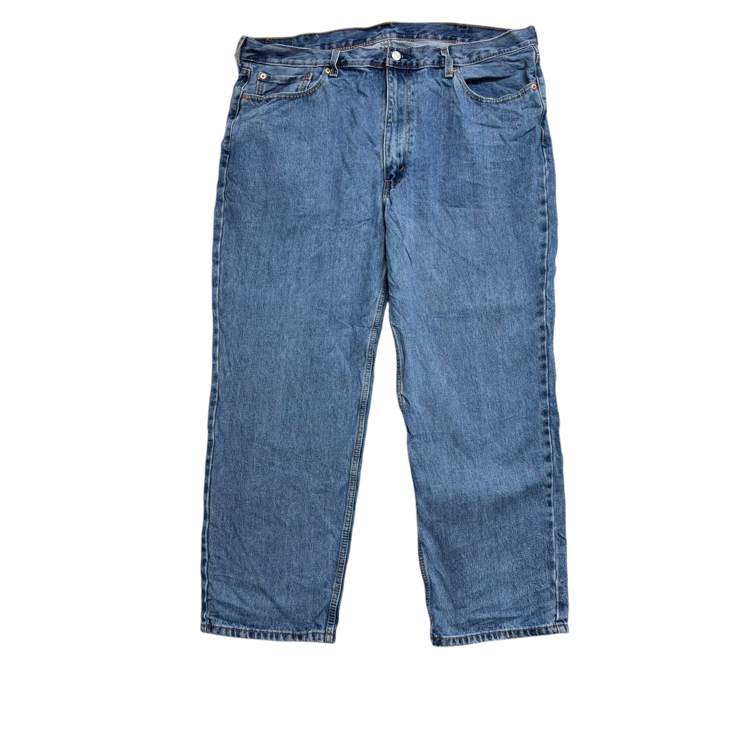 Levis 550 Jeans W42 L30 Mens Mid Blue Relaxed Straight Baggy Fit Denim (E)