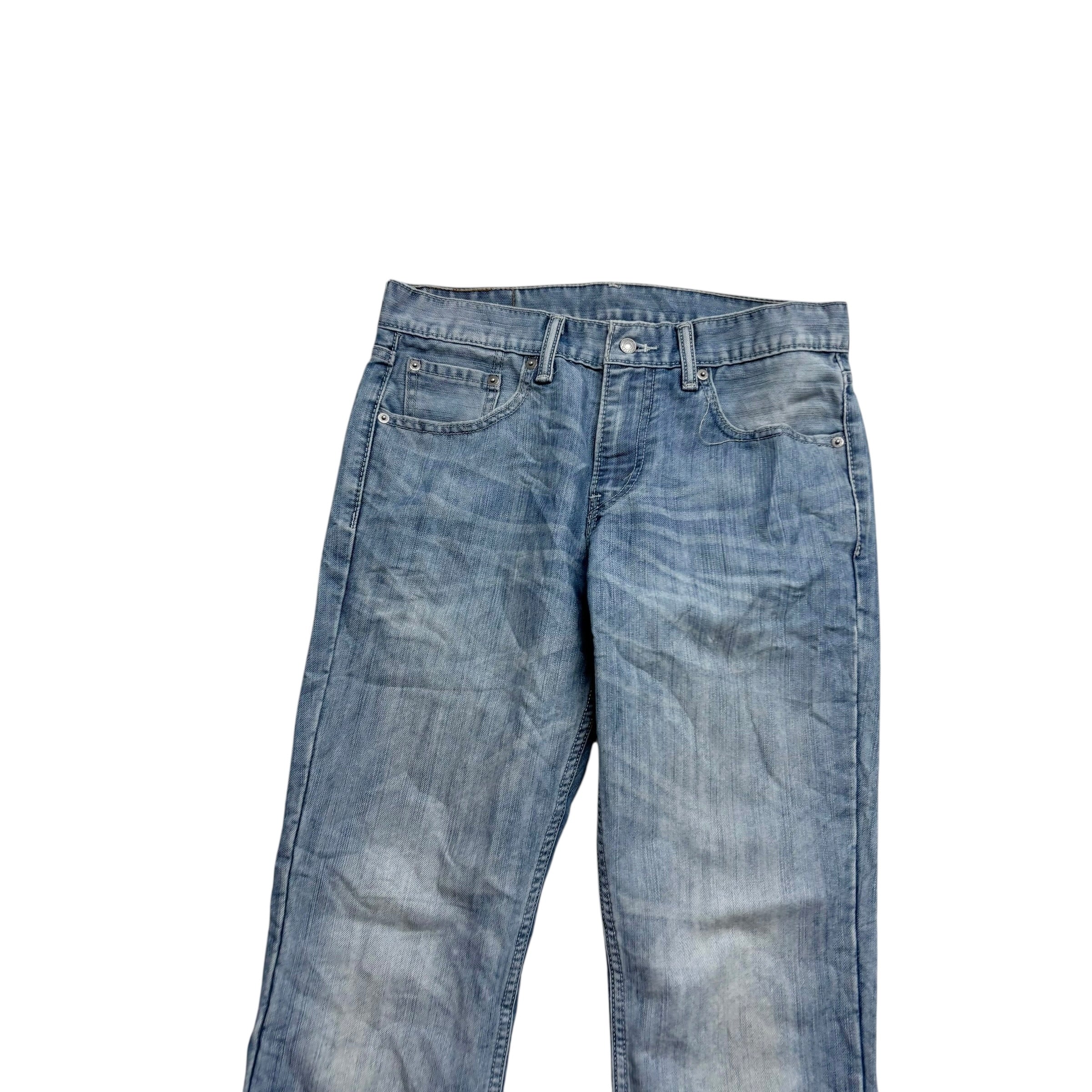 Levis 511 Jeans W30 L30 Mens Silver Blue Slim Fit Vintage Denim