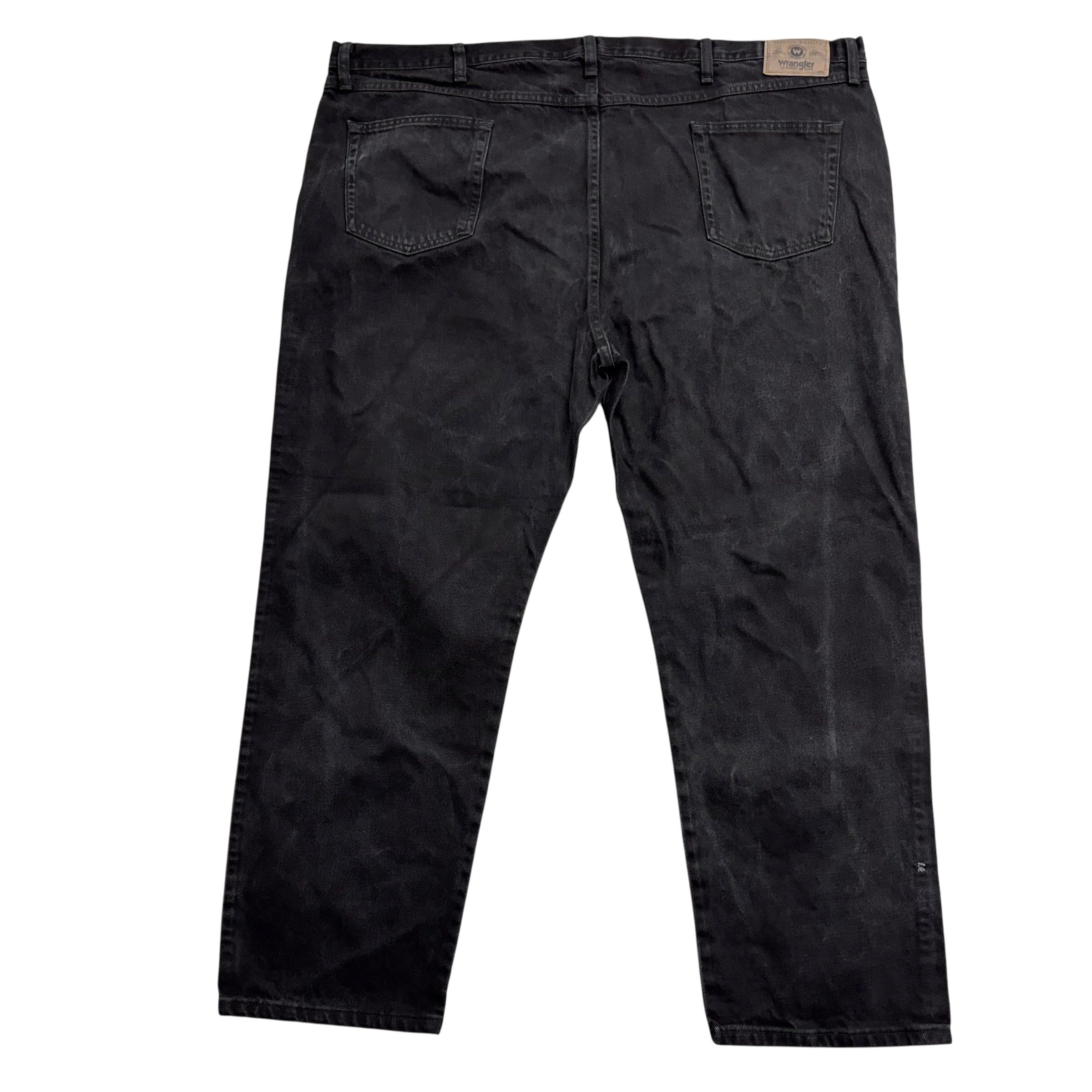 Wrangler Jeans W50 L29 Mens Black Relaxed Straight Fit Baggy Denim (E)
