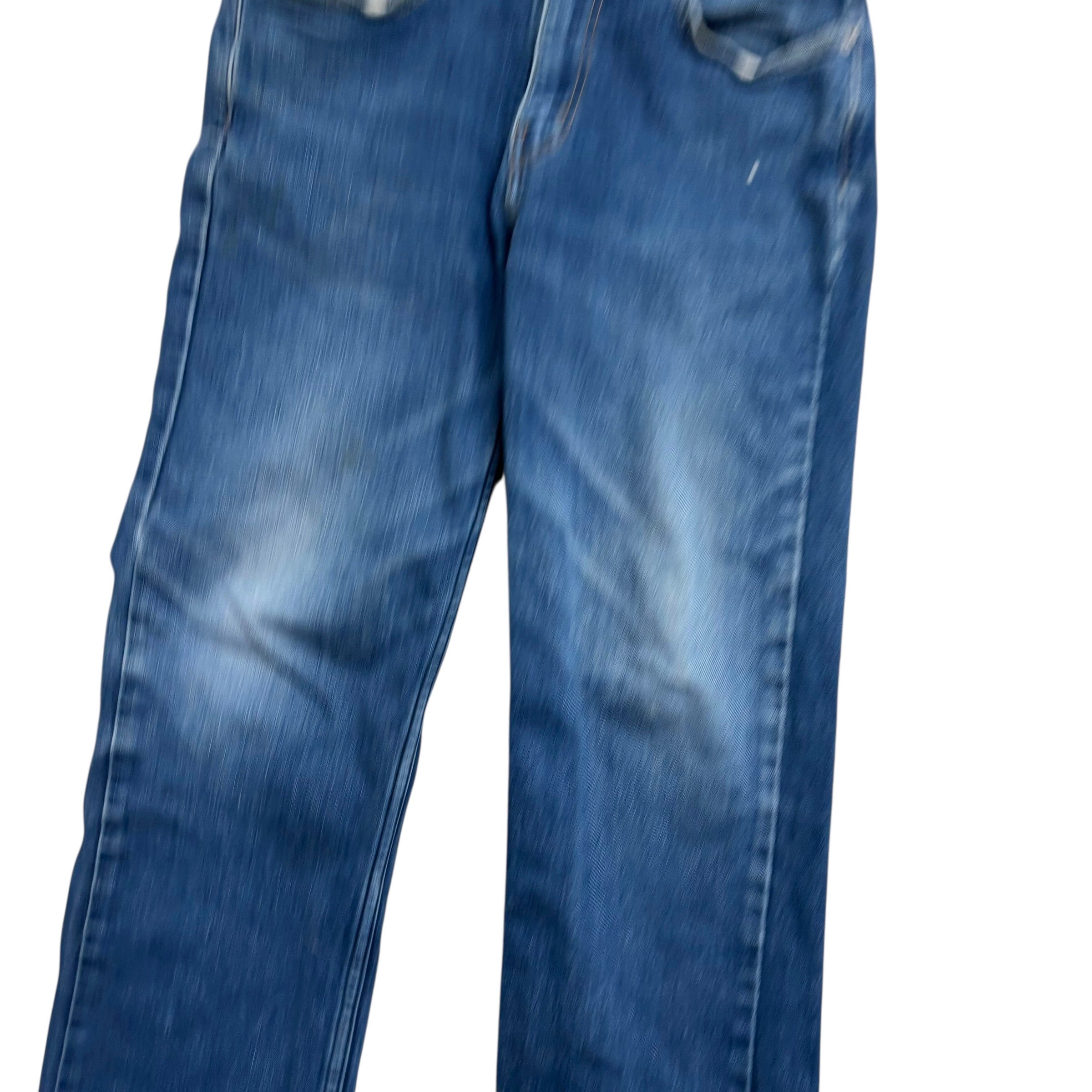 Levis 514 Jeans W31 L30 Mens Mid Blue Regular Straight Fit Stretch Denim (F)