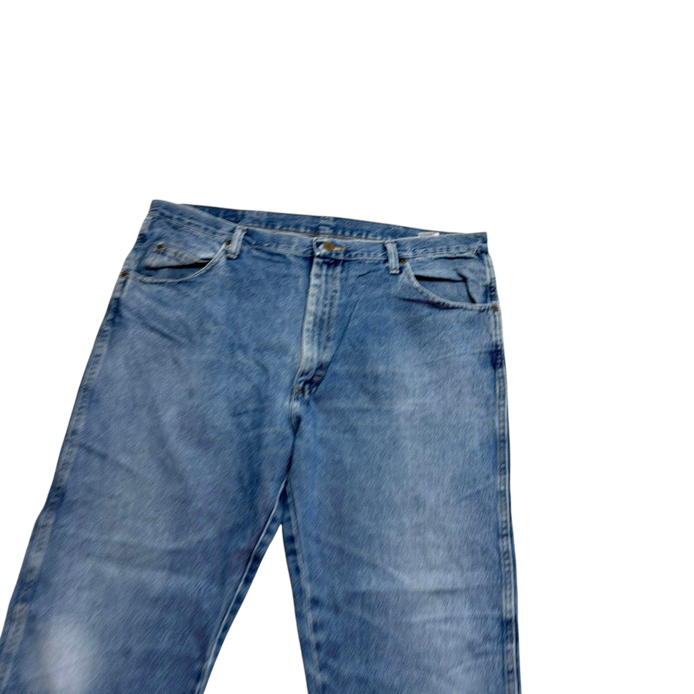 Wrangler Jeans W40 L30 Mens Light Blue Regular Straight Fit Vintage Denim