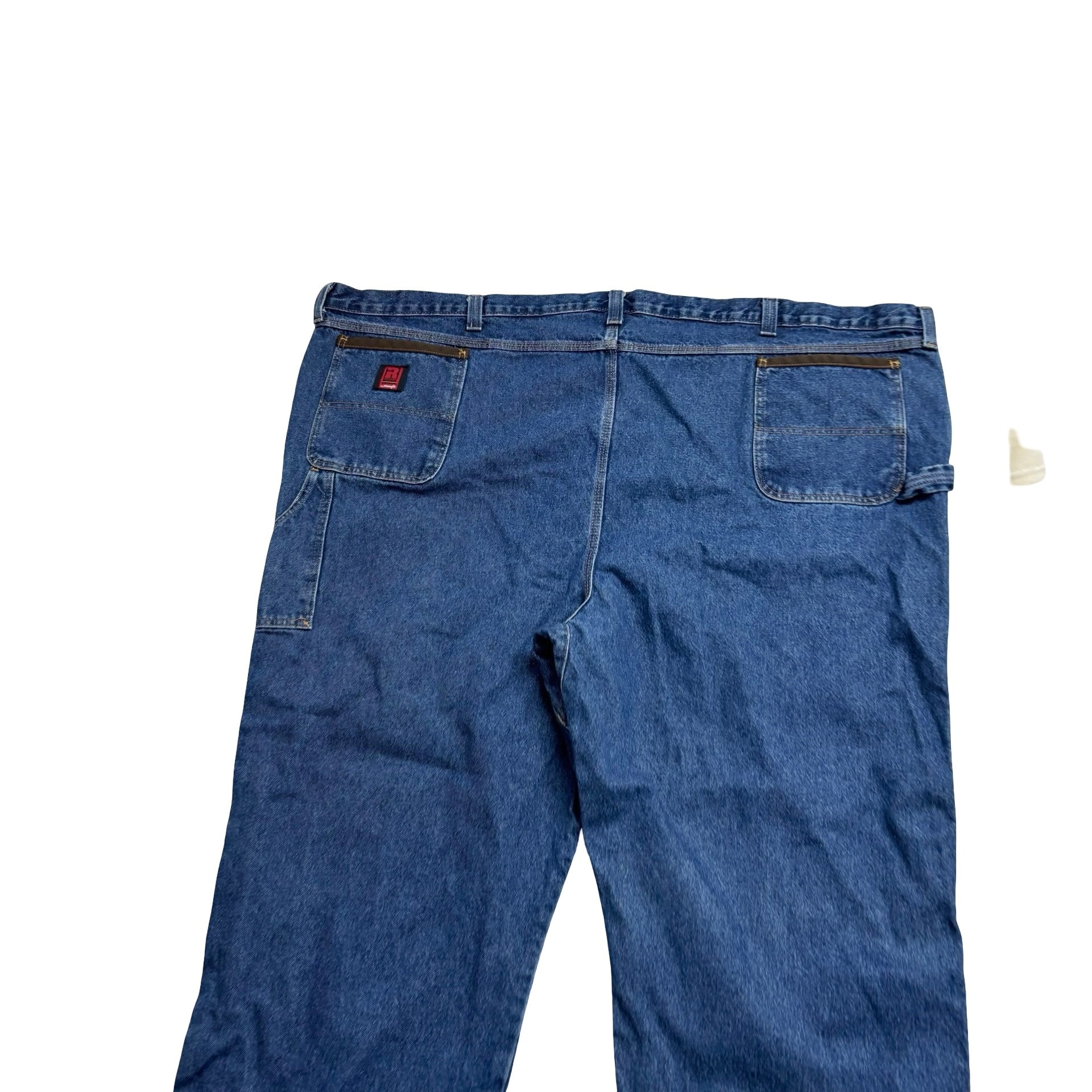 Wrangler Carpenter Jeans W60 L32 Mens Mid Blue Relaxed Straight Fit Denim (E)