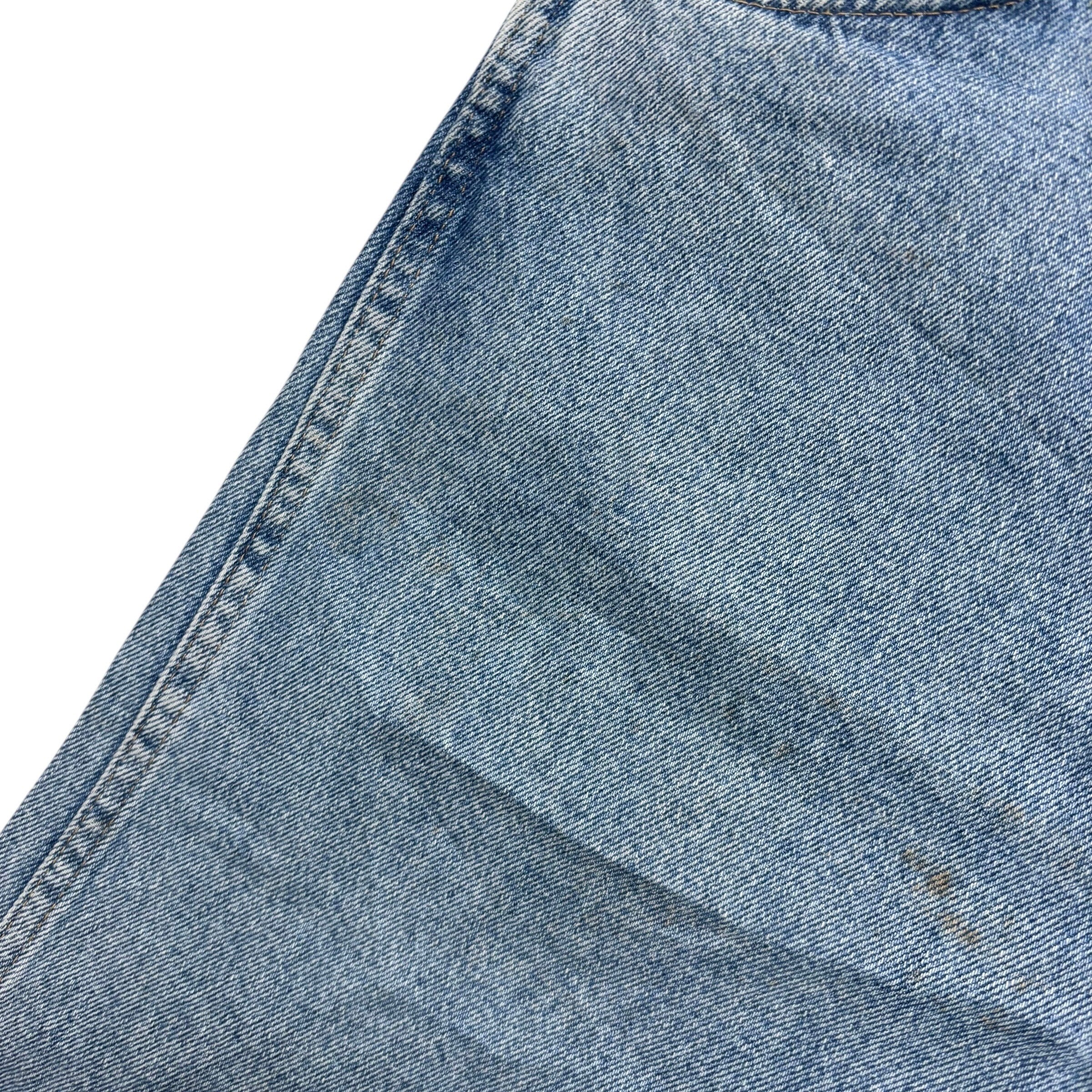 Wrangler Jeans W40 L30 Mens Light Blue Regular Straight Fit Vintage Denim (F)