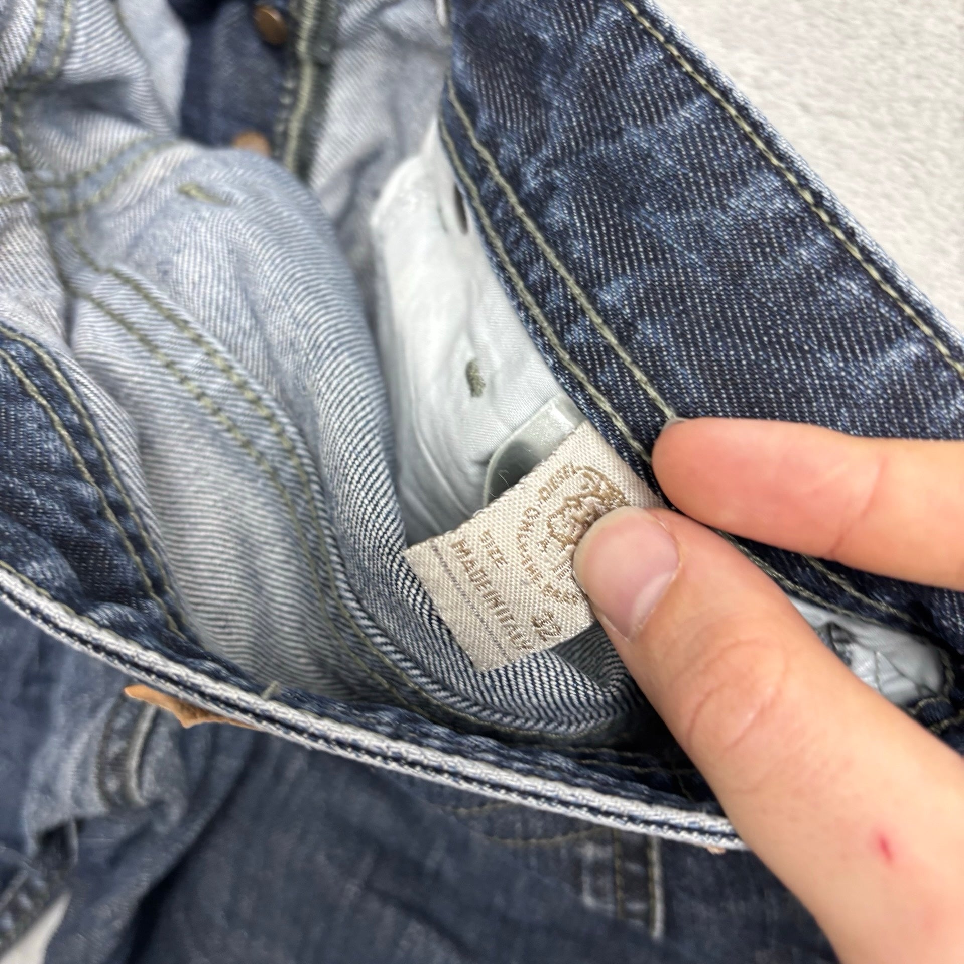 Diesel Waykee Jeans W32 L29 Mens Dark Blue Regular Straight Fit Denim