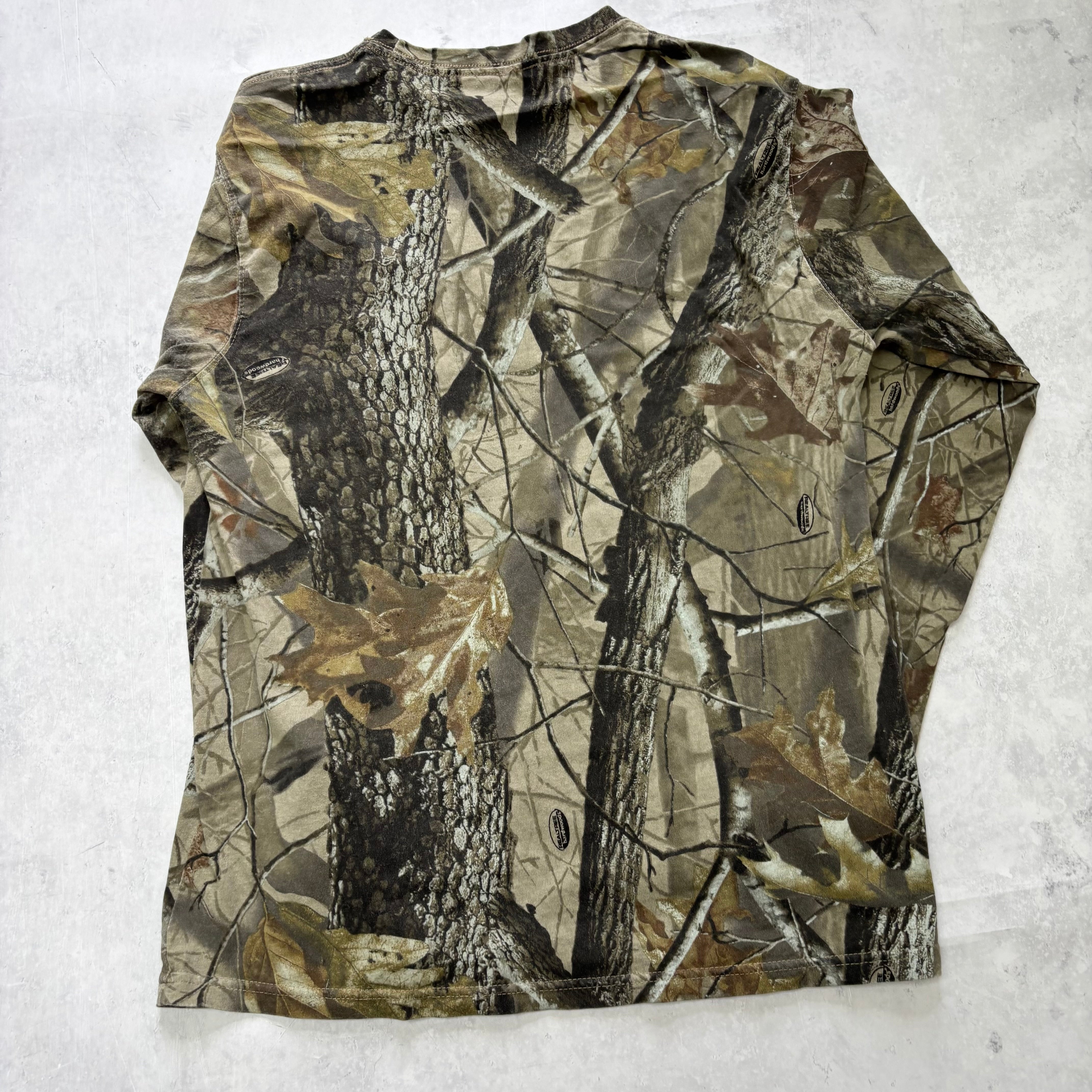 RealTree T Shirt Mens Medium Camo Y2K Hunting Long Sleeve (E)