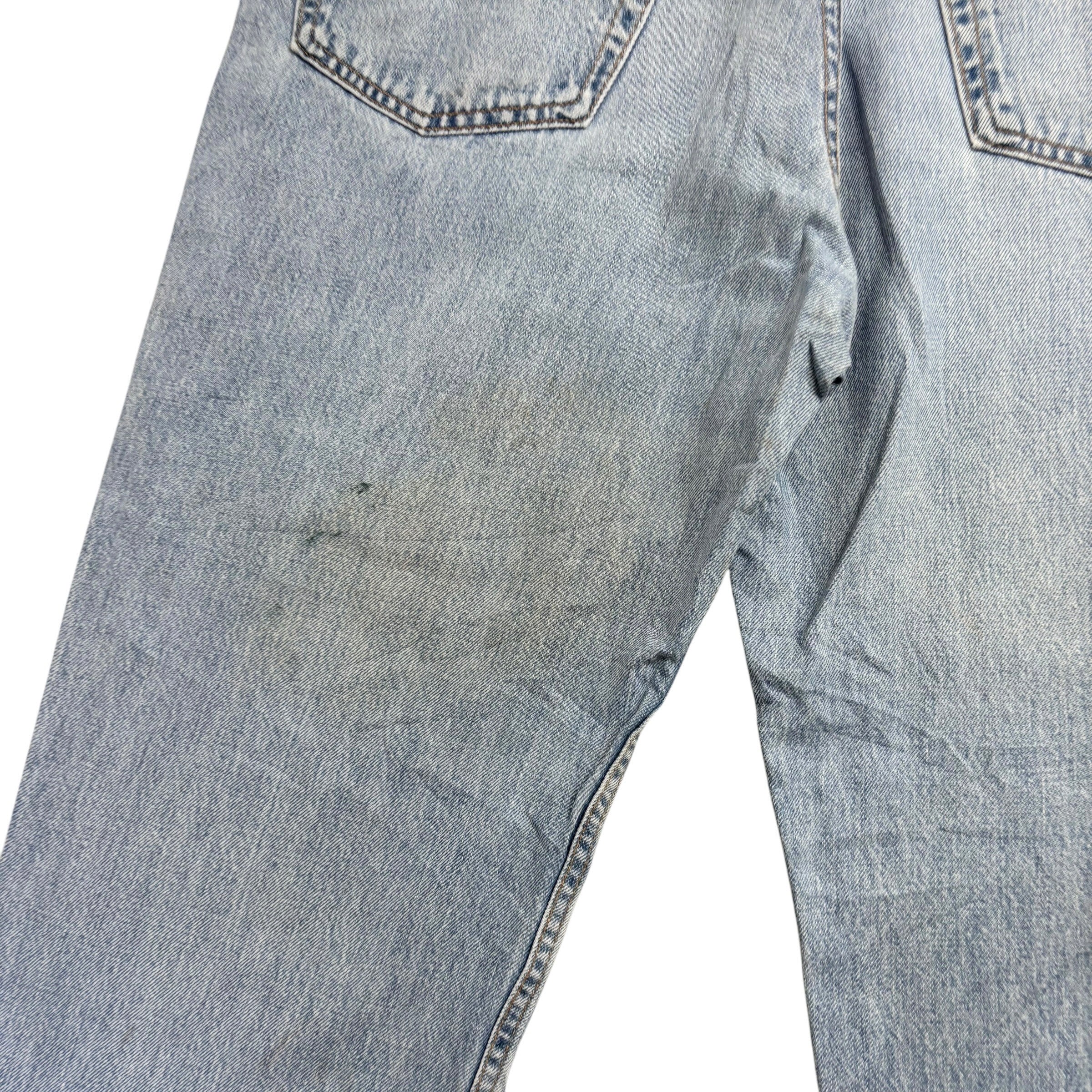 Levis 550 Jeans W38 L30 Mens Light Blue Relaxed Straight Made In USA Vintage