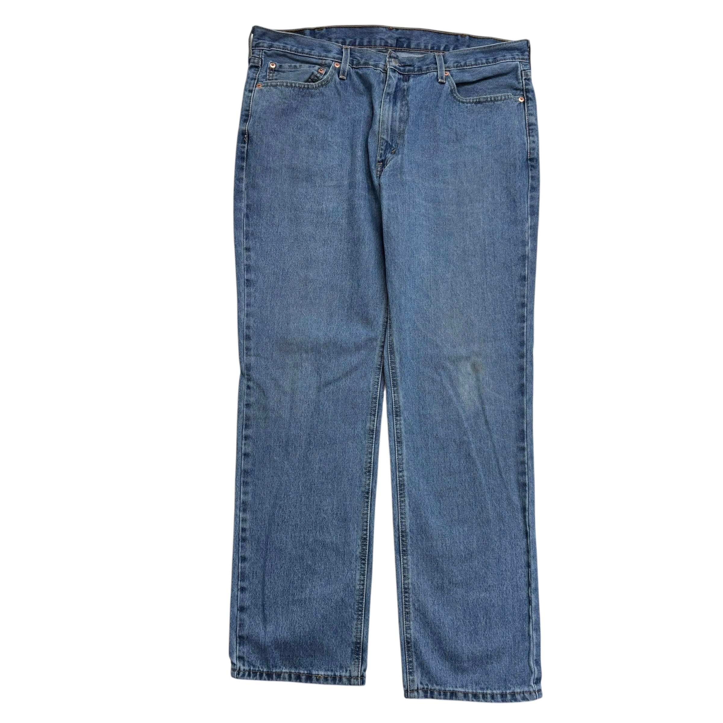 Levis 541 Jeans W38 L34 Mens Mid Blue Athletic Tapered Fit Denim